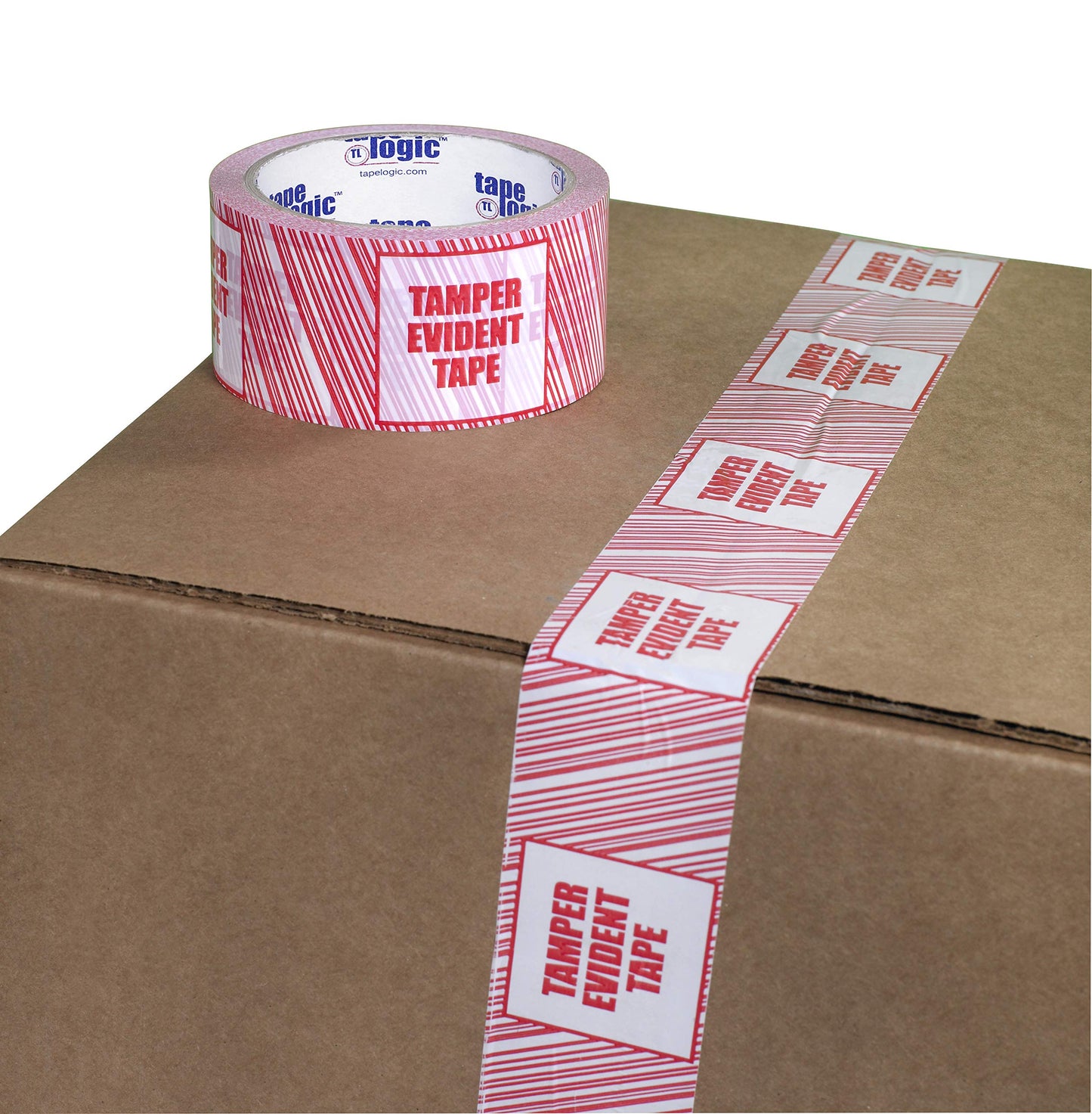 AVIDITI Packaging Tape for Boxes, 2in x 110 Yards, 2.5 Mil, 6-Pack | Security Tamper Evident Printed Tape Strong for Packing, Mailing, Boxing, Package, Shipping, Identification of Tampered Packages