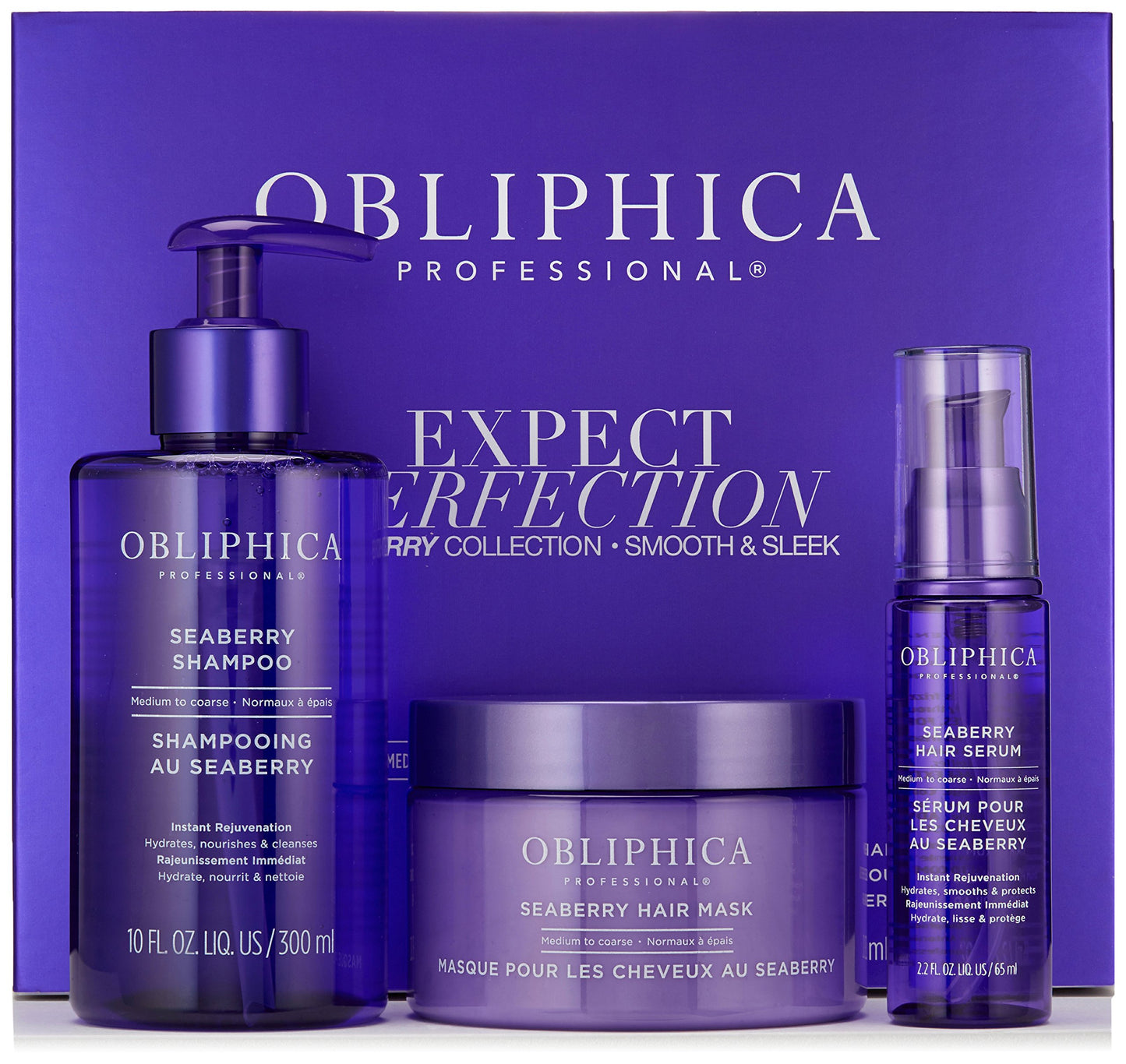 Obliphica Expect Perfection Sleek & Smooth Seaberry Collection - Unleash the Power of Effortlessly Sleek and Smooth Hair, Radiating with Health, Elegance, and Unmatched Brilliance.