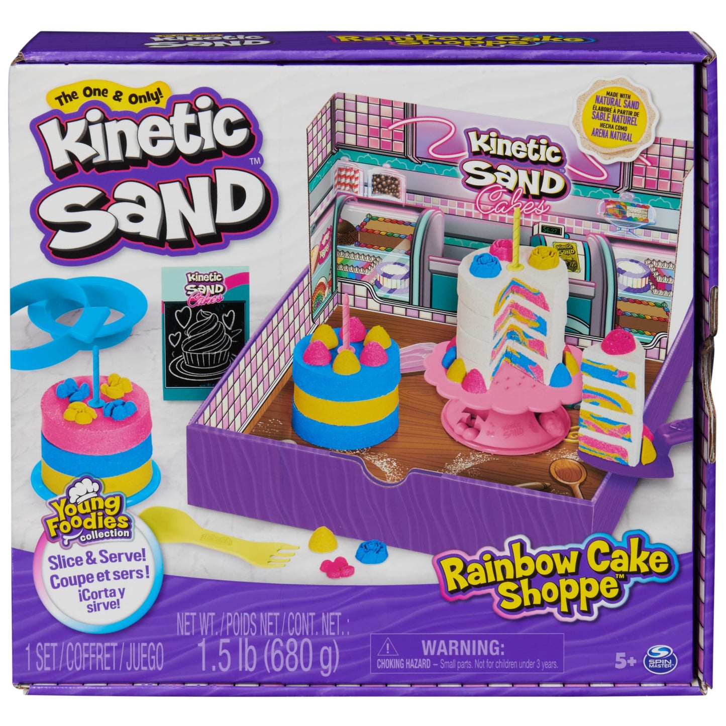 Kinetic Sand, Rainbow Cake Shoppe Playset