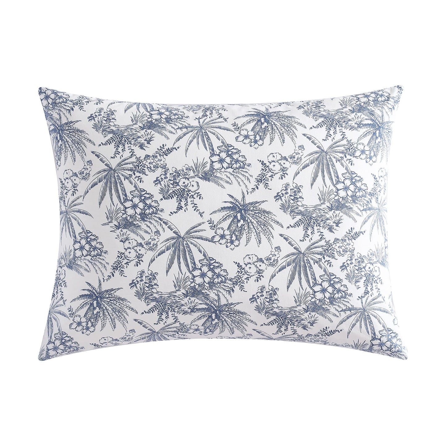 Tommy Bahama- Queen Duvet Cover Set, Reversible Cotton Bedding Set with Matching Shams, Coastal Bedding Set (Pen and Ink Blue, Queen)