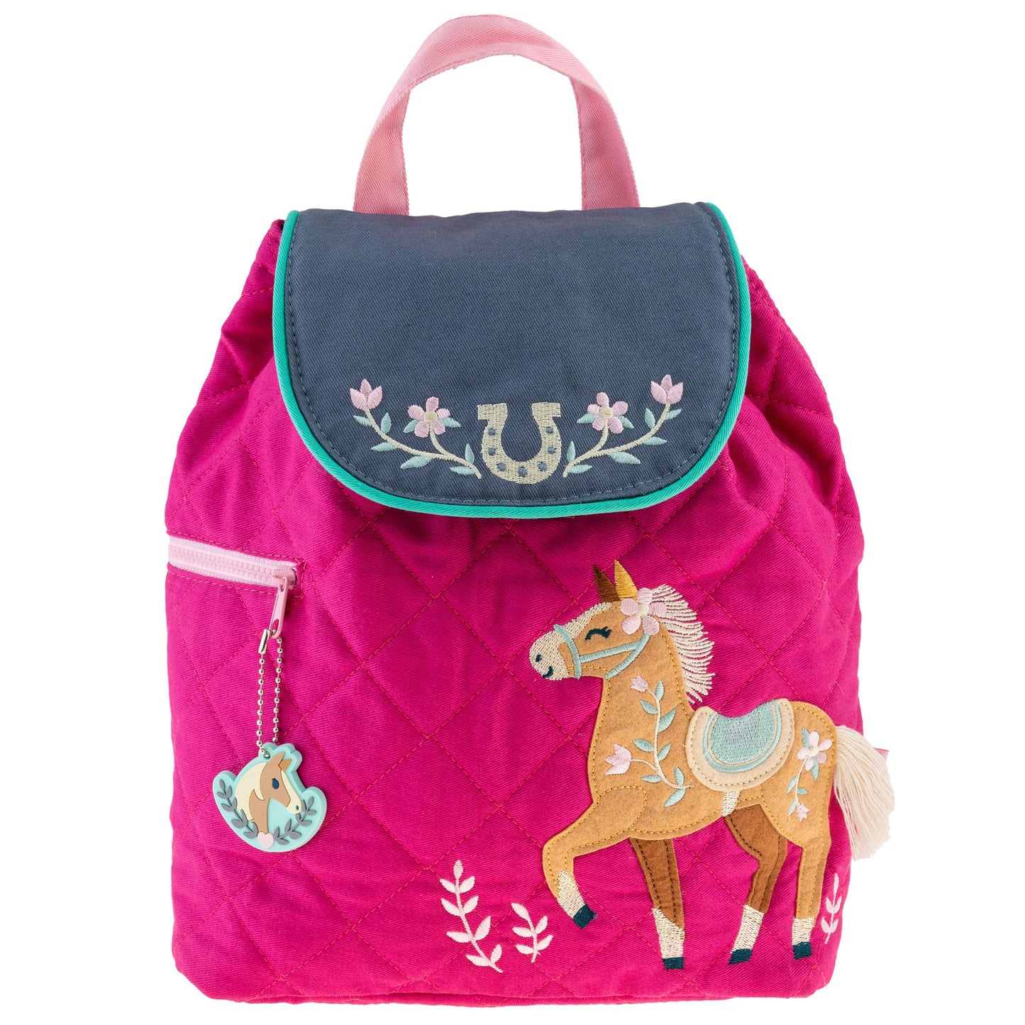 Stephen Joseph Unisex Toddler Back to School, Quilted Backpack, One Size, Horse