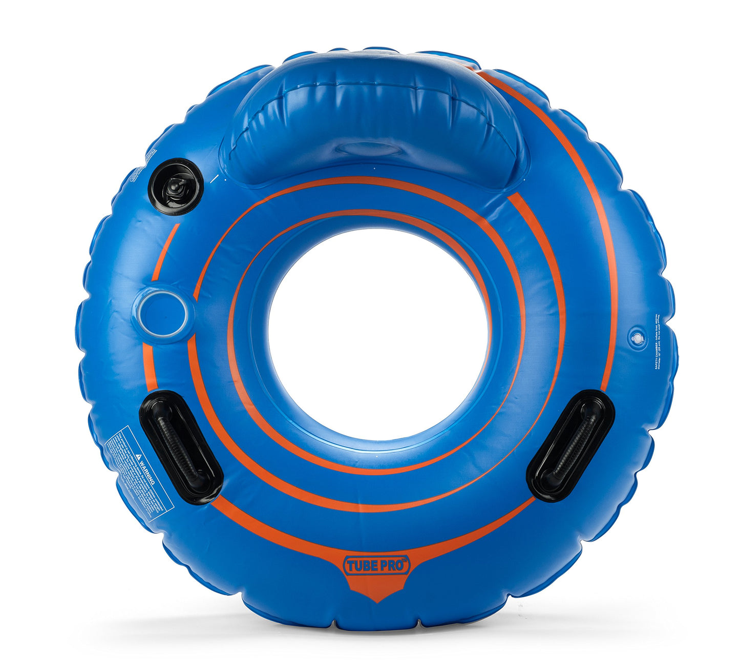 Tube Pro Blue 44" Premium River Tube with Backrest & Cupholder- Heavy Duty, Commercial Grade
