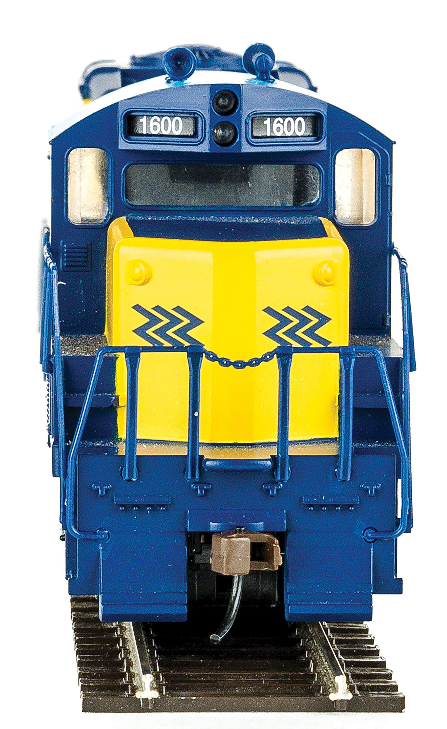 Walthers Trainline EMD GP9M-Standard DC-Ontario Northland #1600 (Yellow, Blue; Chevrons Logo) 931-456 HO Scale Model Railroad - Locomotive Model