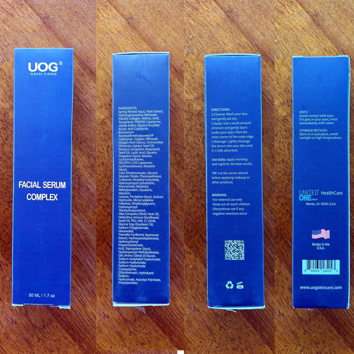 UOG Face Serum Complex – Hydrating & Firming Face Serum| Lifts, Tightens & Improves Skin Texture | Reduces Fine Lines & Wrinkles for Face, Neck & Jawline | Advanced Skin Recovery 50ml/1.7oz