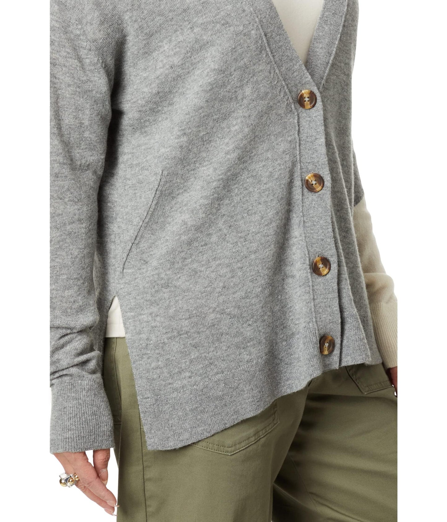 LABEL Go-to Cardi Light Grey/Putty LG