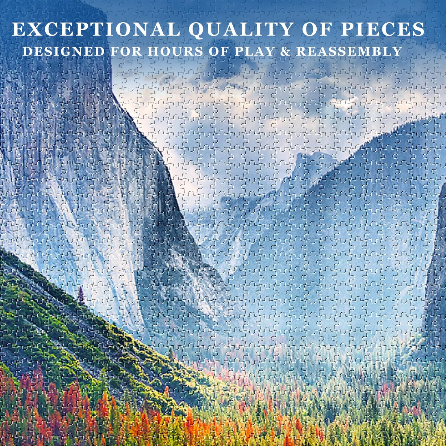 4 Pack 1000 Pieces of Jigsaw Puzzles for Adults, Nature Landscape Scene Challenging Puzzle Perfect for Family Activity Game Nights Gifts