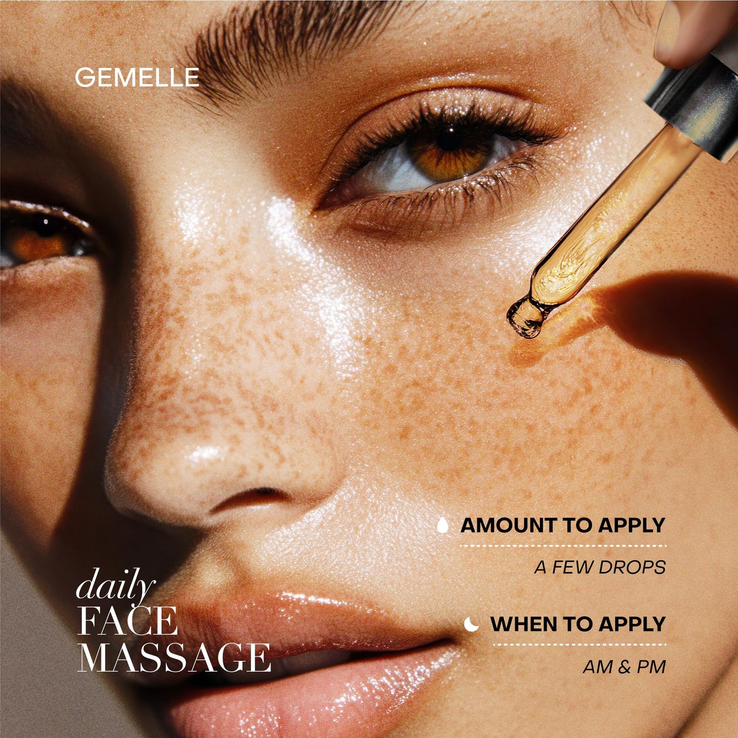 GEMELLE Hydrating Anti-Aging Face Oil | 2024 Product of The Year | Packed with Vitamins C,E & A | Moisturize, Repair & Protect | Bakuchiol, Sea Buckthorn & More! | Lymphatic, Natural, Clean 30ml