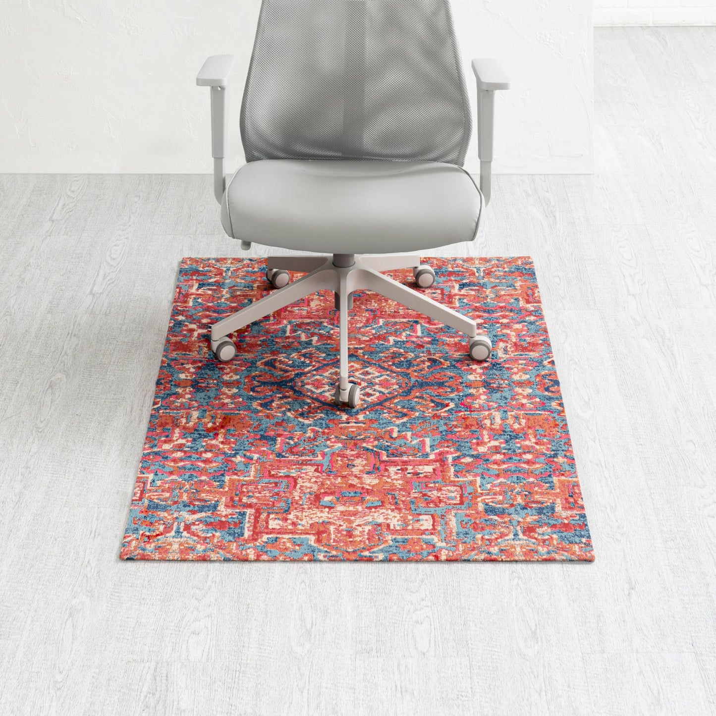 Anji Mountain Rug'd Chairmat - Anti-Slip Design Office Desk Accessories, Jacquard Woven Top, Versatile Office Chair Mat for Low Pile Carpets & Hard Surfaces, Chair Mat Essentials- Merida (36 x 48")