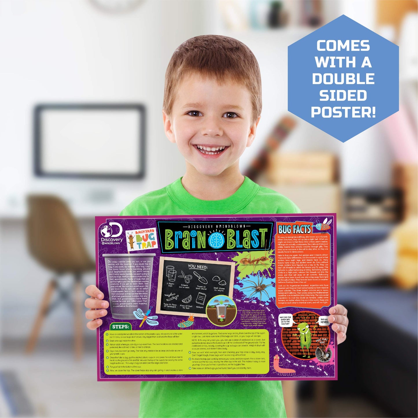 Discovery #MINDBLOWN Dinosaur Fossil Dig Excavation Kit, 15-Piece T-Rex & 10-Piece Velociraptor, 3D Skeleton Puzzle Display Models, Includes Tools & Safety Glasses, Jurassic Dino Toy for Kids