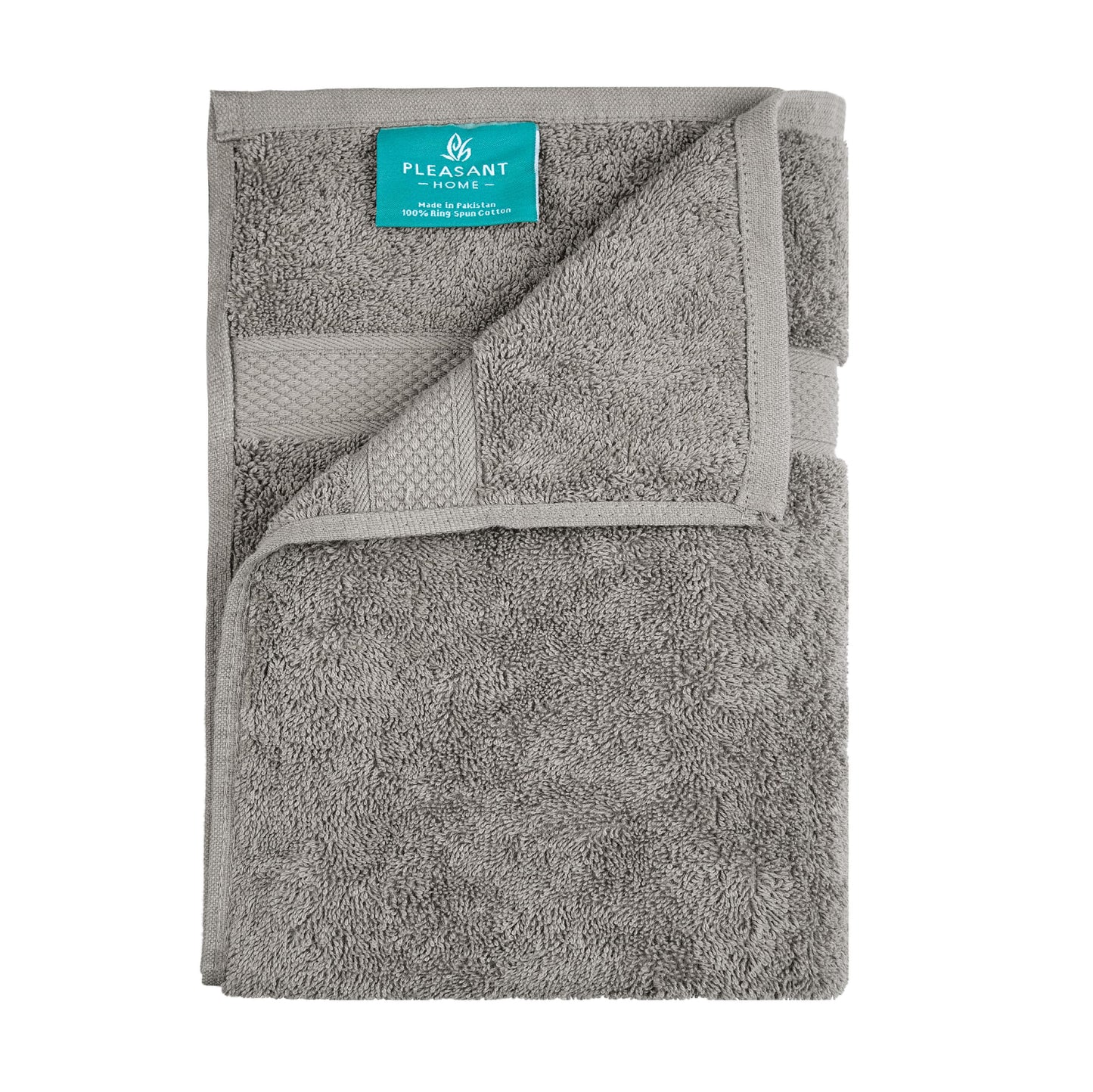 Pleasant Home Bath Towels Set of 6 (24” x 50”) 100% Cotton, 515 GSM | Lightweight, Soft & Absorbent Luxury Towels for Bathroom | for Gym, Pool & Spa | 6 Pack, Gray