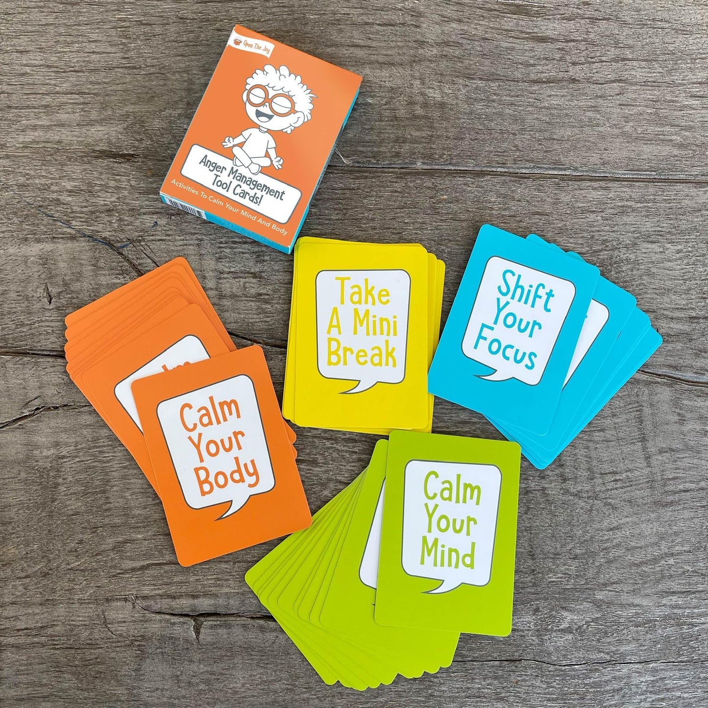 Open The Joy Anger Management Box for Kids | Includes Anger Control Card Game & Other 4 Anger Management Activities to Develop Emotional Intelligence | Anger Game for Kids Ages 4+