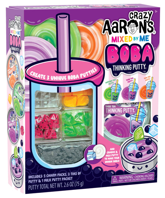 Crazy Aaron's Mixed by Me Boba Thinking Putty Kit - Made in USA