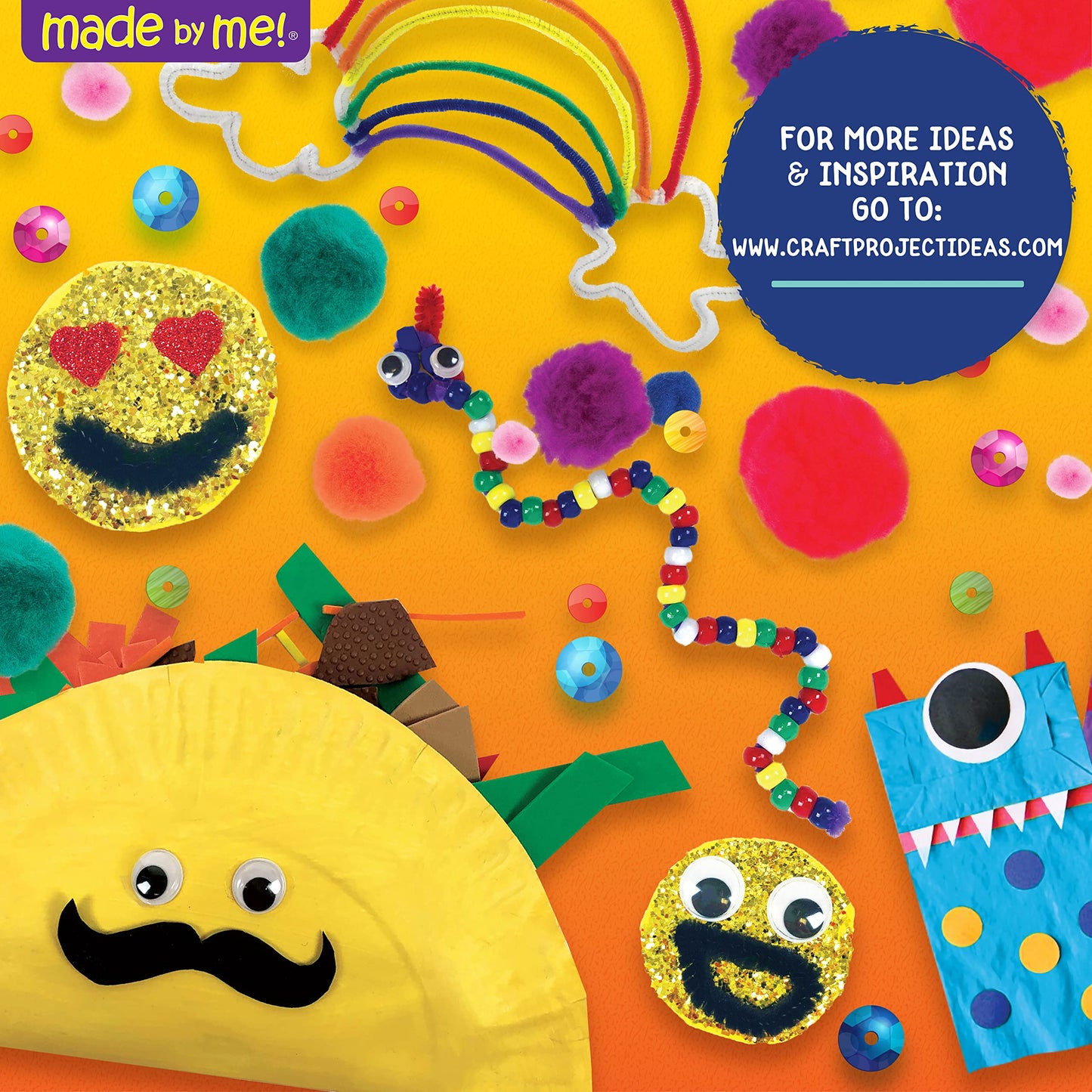 Made By Me Ultimate Craft Box, Art & Craft Activities 1000 Piece Set, Storage Case, Great for Preschool, Adult & Group Projects, Craft Box for Kids Girls & Boys