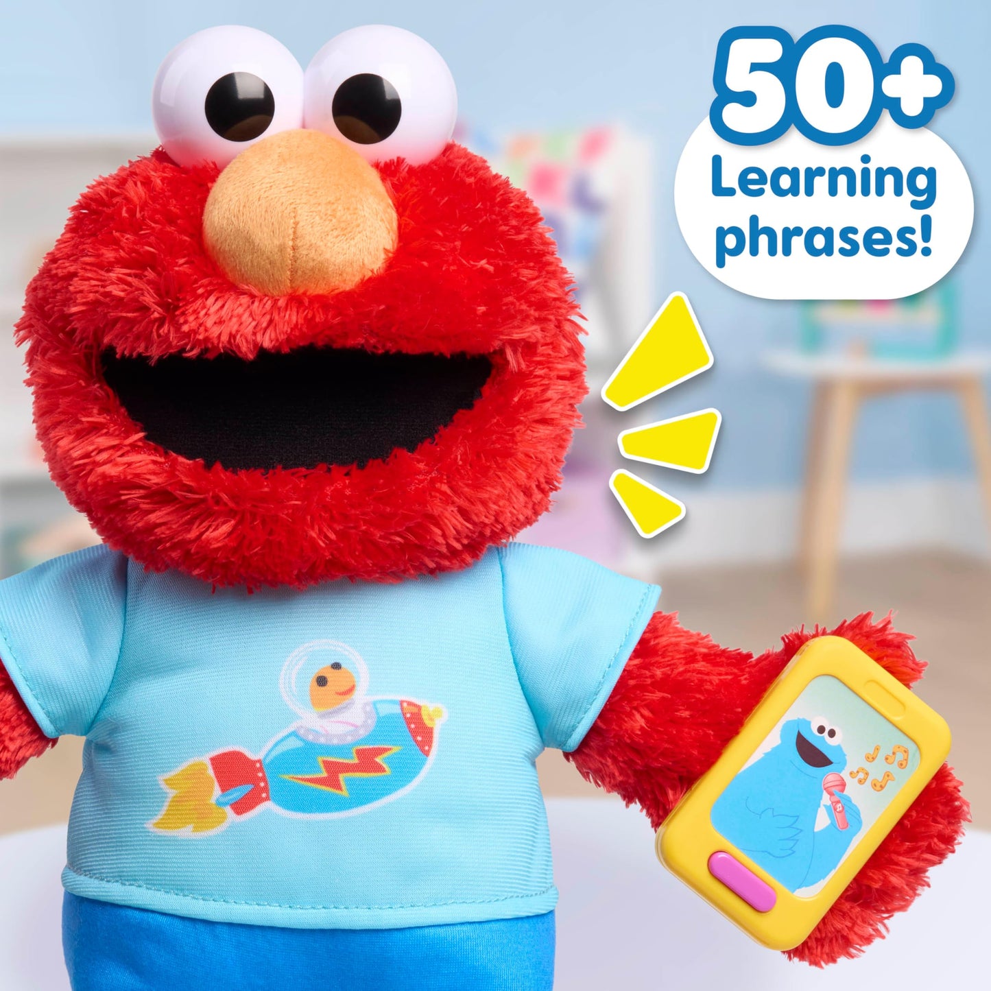 Sesame Street Learning Elmo Plush, Officially Licensed Kids Toys for Ages 18 Month, Gifts and Presents