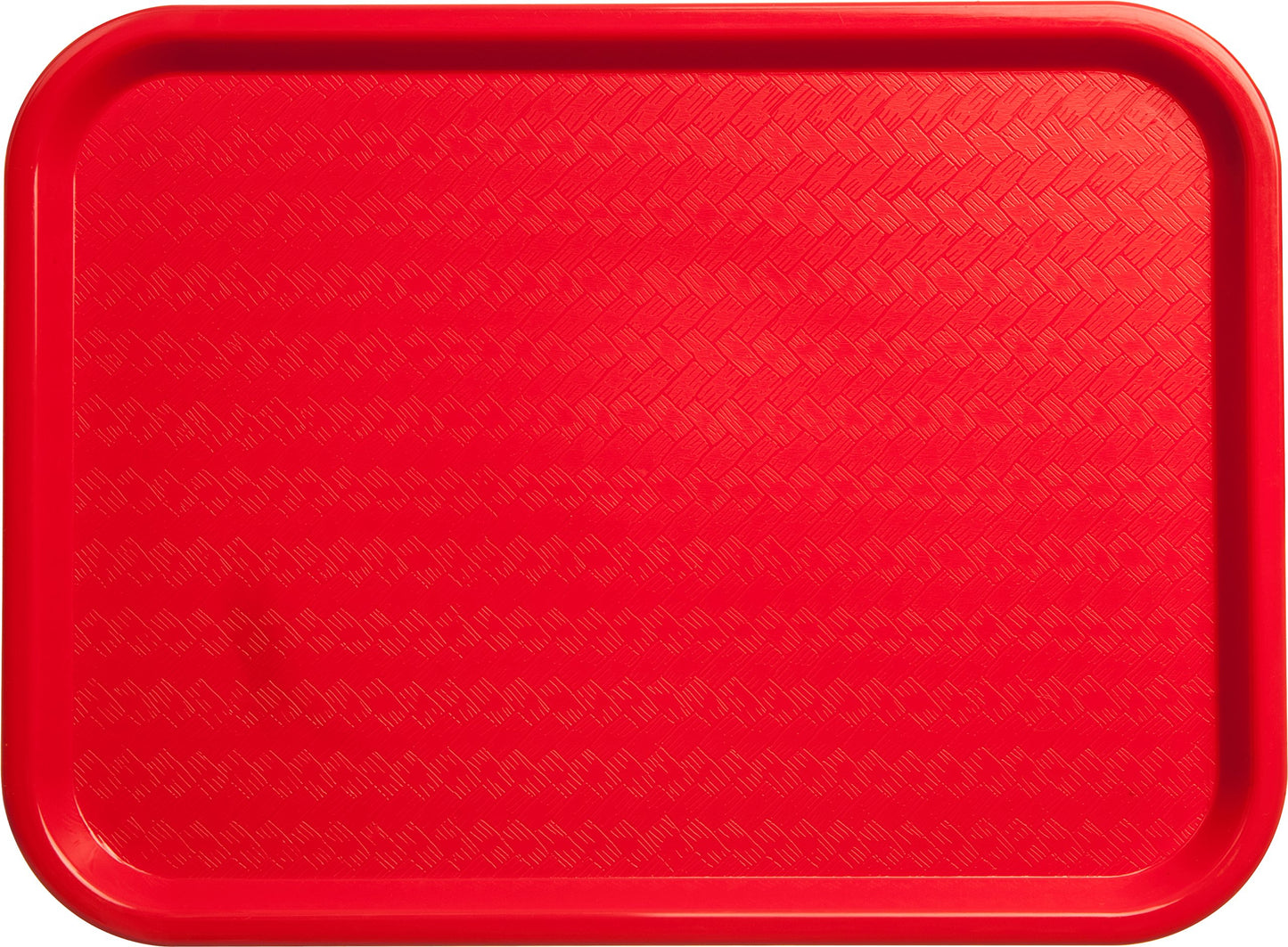 Carlisle FoodService Products CT121605 Cafe Standard Plastic Cafeteria/Fast Food Tray, NSF Certified, BPA Free, 16" Length x 12" Width, Red (Pack of 24)