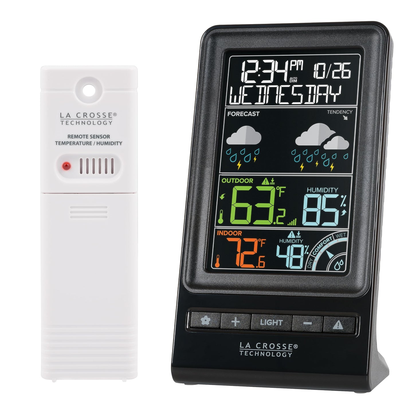 La Crosse Technology 308-1415C Digital Multi-Color Wireless Forecast Station