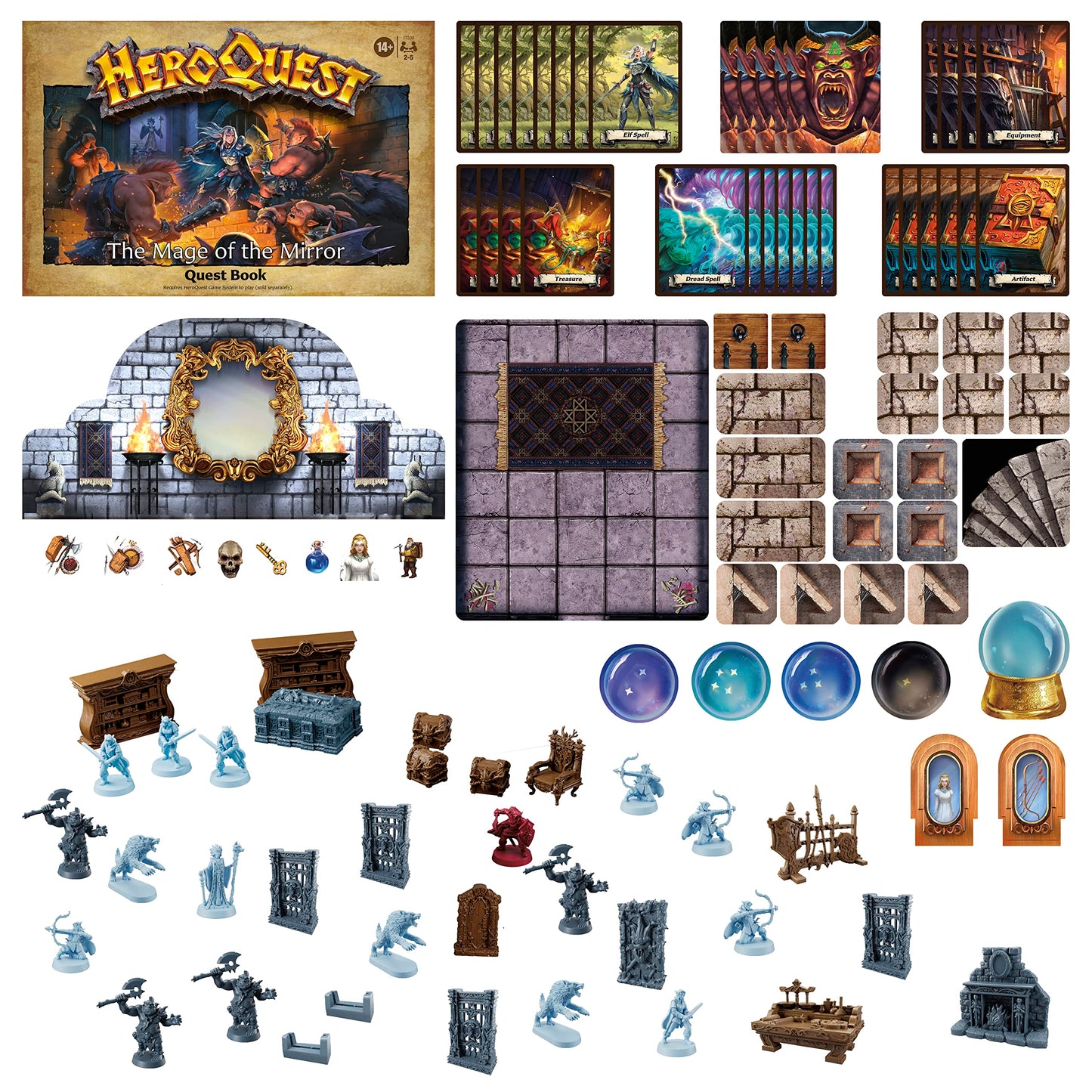 Heroquest The Mage of The Mirror Quest Pack, Roleplaying Game for Ages 14+, Requires HeroQuest Game System to Play