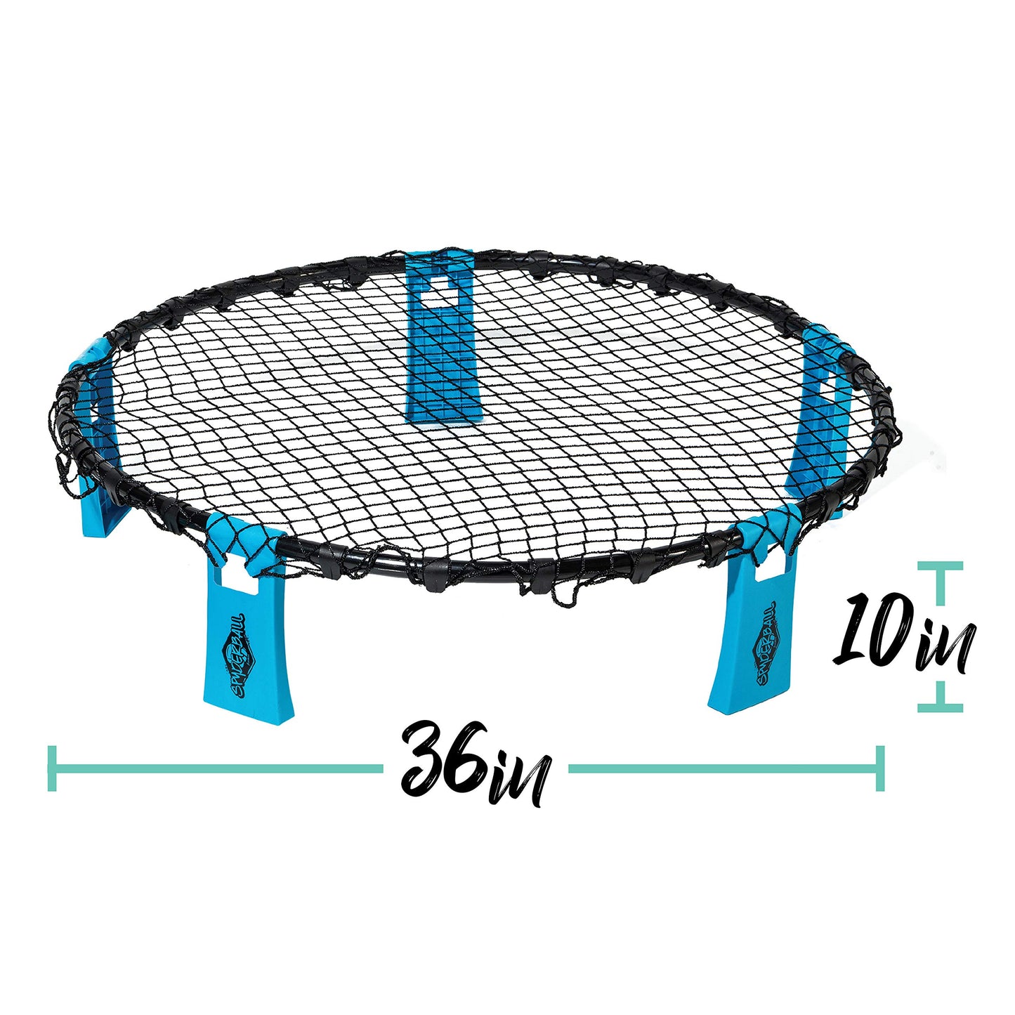 Franklin Sports Spyderball Game Set - Includes 3 Balls, Carrying Case and Rules - Played Outdoors, Indoors, Yard, Lawn, Beach - Durable Tight Net