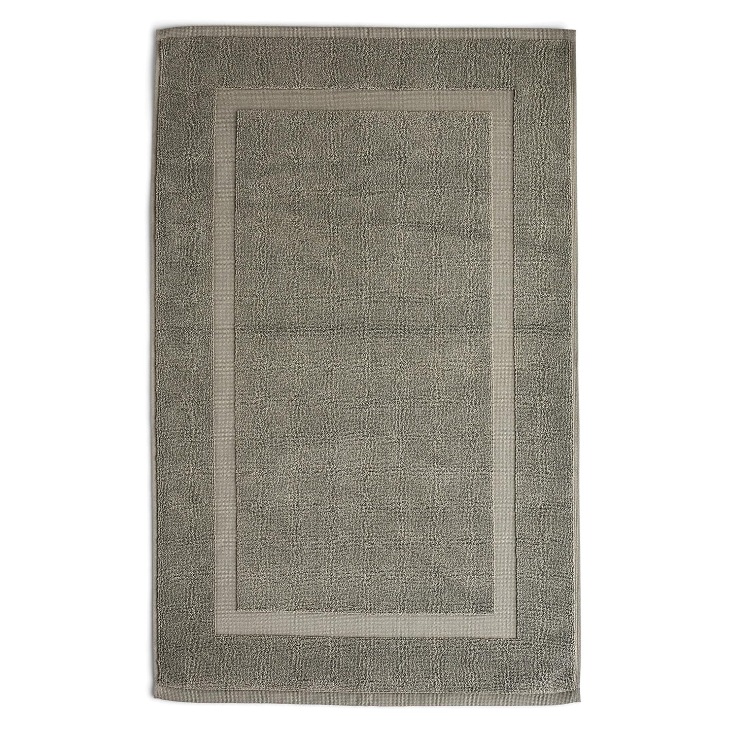 Preston Lane Douro Bath Mat – 100% Cotton, Plush & Absorbent Quick-Dry Bathroom Rug – Hotel-Quality Floor Mat for Shower or Tub, Made in Portugal, Eucalyptus