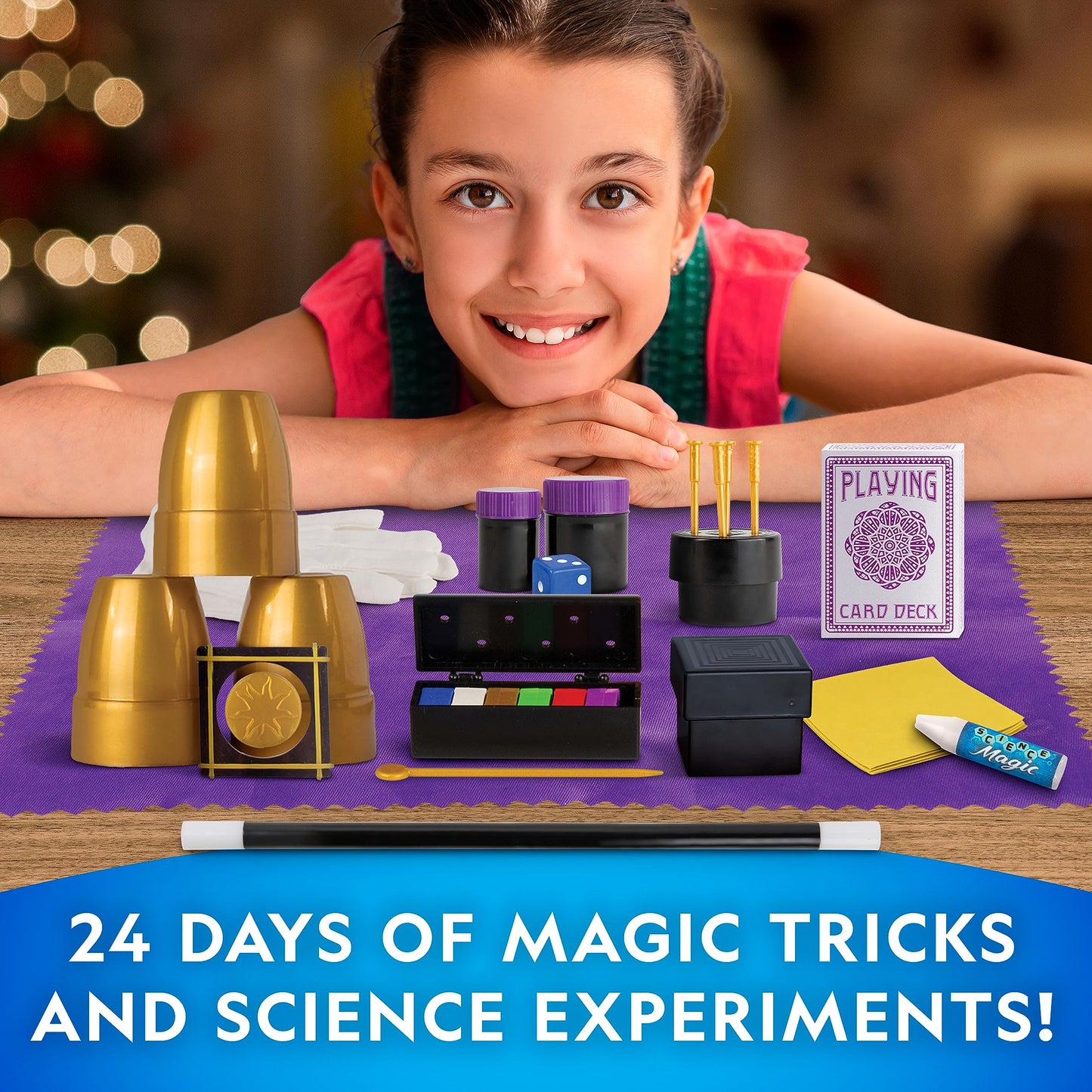 NATIONAL GEOGRAPHIC 2026 Magic Advent Calendar – 24 Days of Magic Tricks & Science Experiments, Holiday Countdown Calendar for Kids