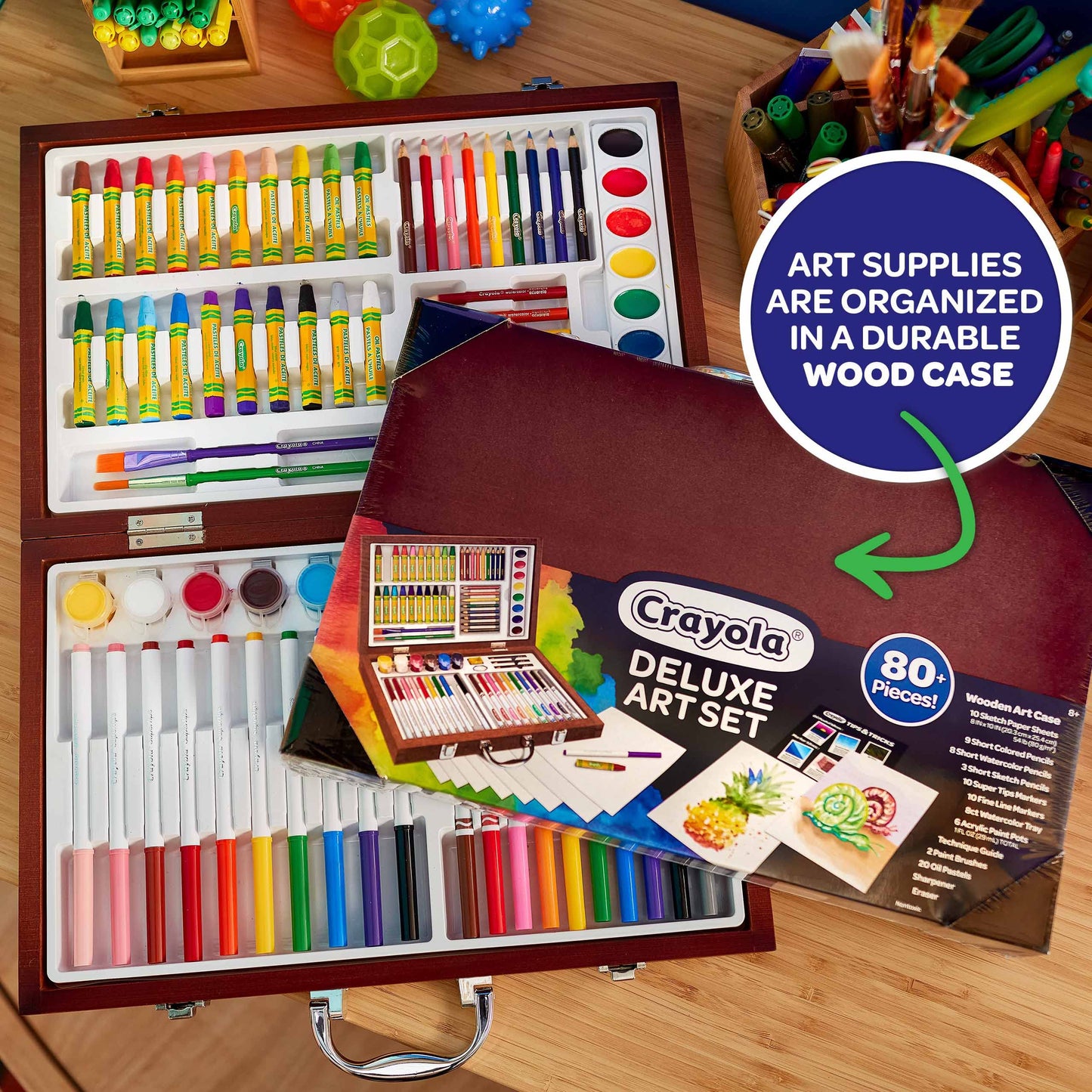 Crayola Wooden Deluxe Art Set, Arts & Crafts