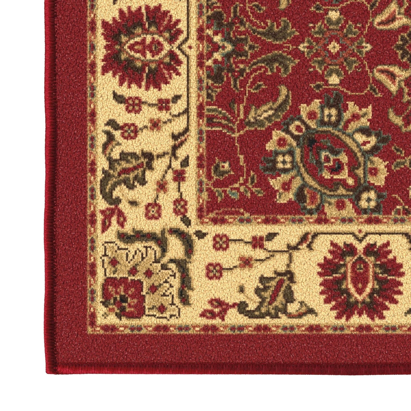 Ottomanson Hallway Runner Rug 2'7" x 9'6" Non Slip Oriental Area Rugs Easy to Clean Laundry Rug Runner Durable & Pet Friendly Floor Carpet Runners for Hallways Entryway Living Room Kitchen, Red