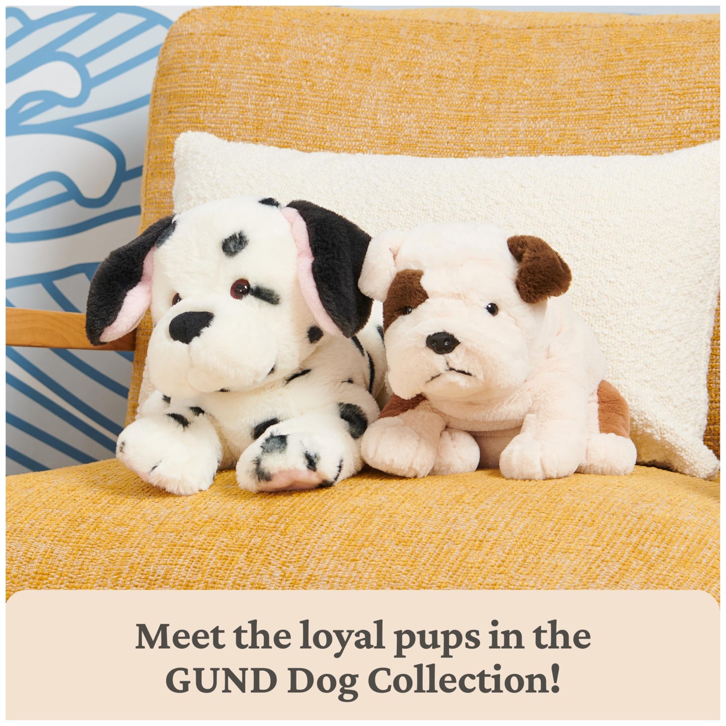 GUND Checkers Dalmatian Puppy Plush, Stuffed Animal Dog for Ages 1 and Up, White/Black, 14”