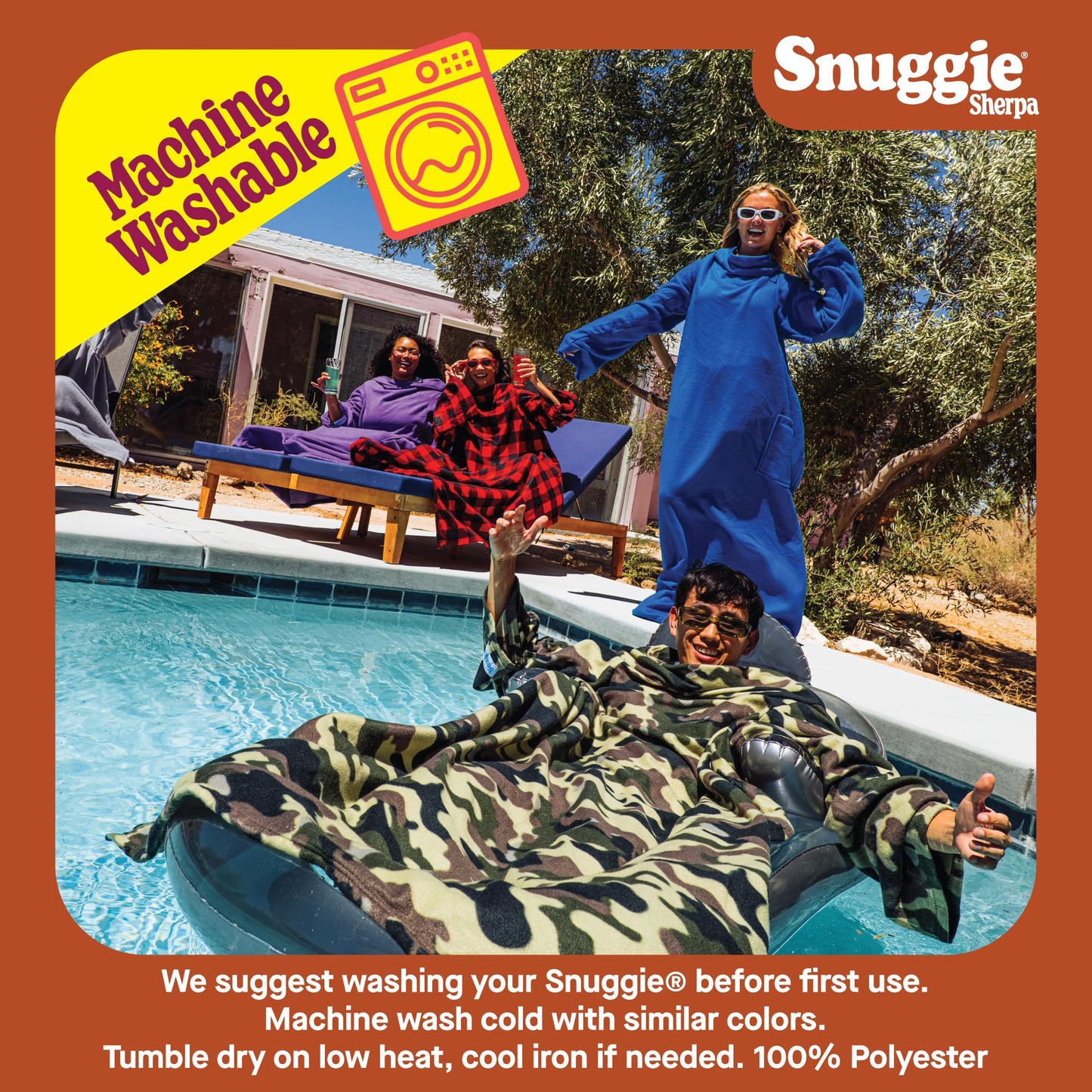 Snuggie The Original Wearable Blanket With Sleeves & Pockets | Sherpa, Oversized Throw for Adult Men & Women, Machine Washable, Great Gift for Holidays, As Seen on TV | One Size, Charcoal, 71 x 54