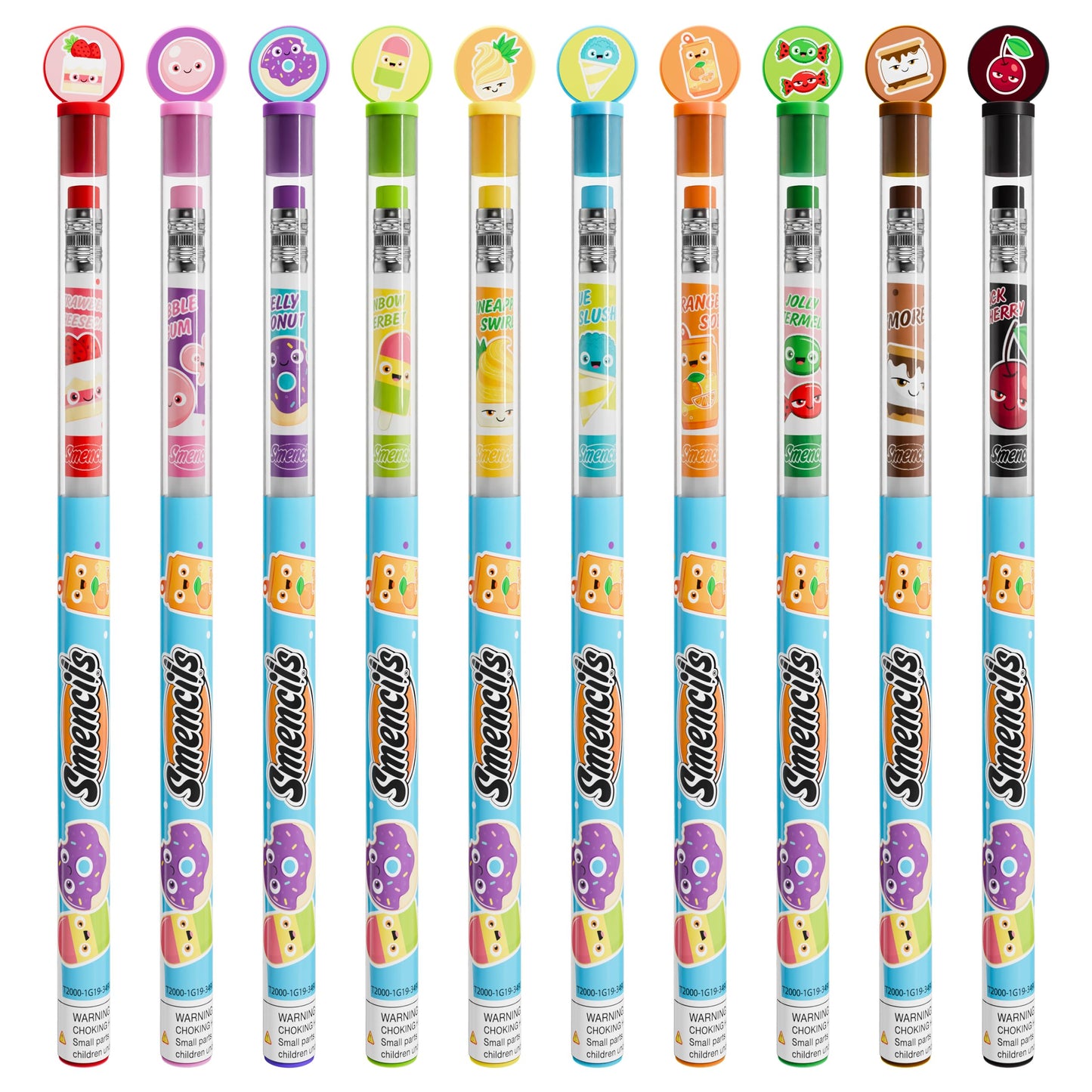 Graphite Smencils (2 Pack) - HB #2 Patented Gourmet Scented Pencils, 10 Count, Gifts for Kids, School Supplies