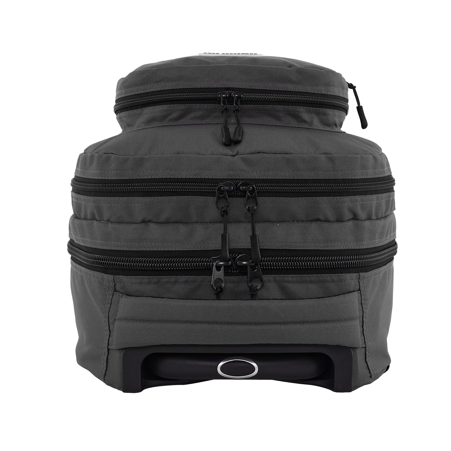 Travelers Club Rolling Backpack, Forged Iron, 20 Inch with Laptop Compartment