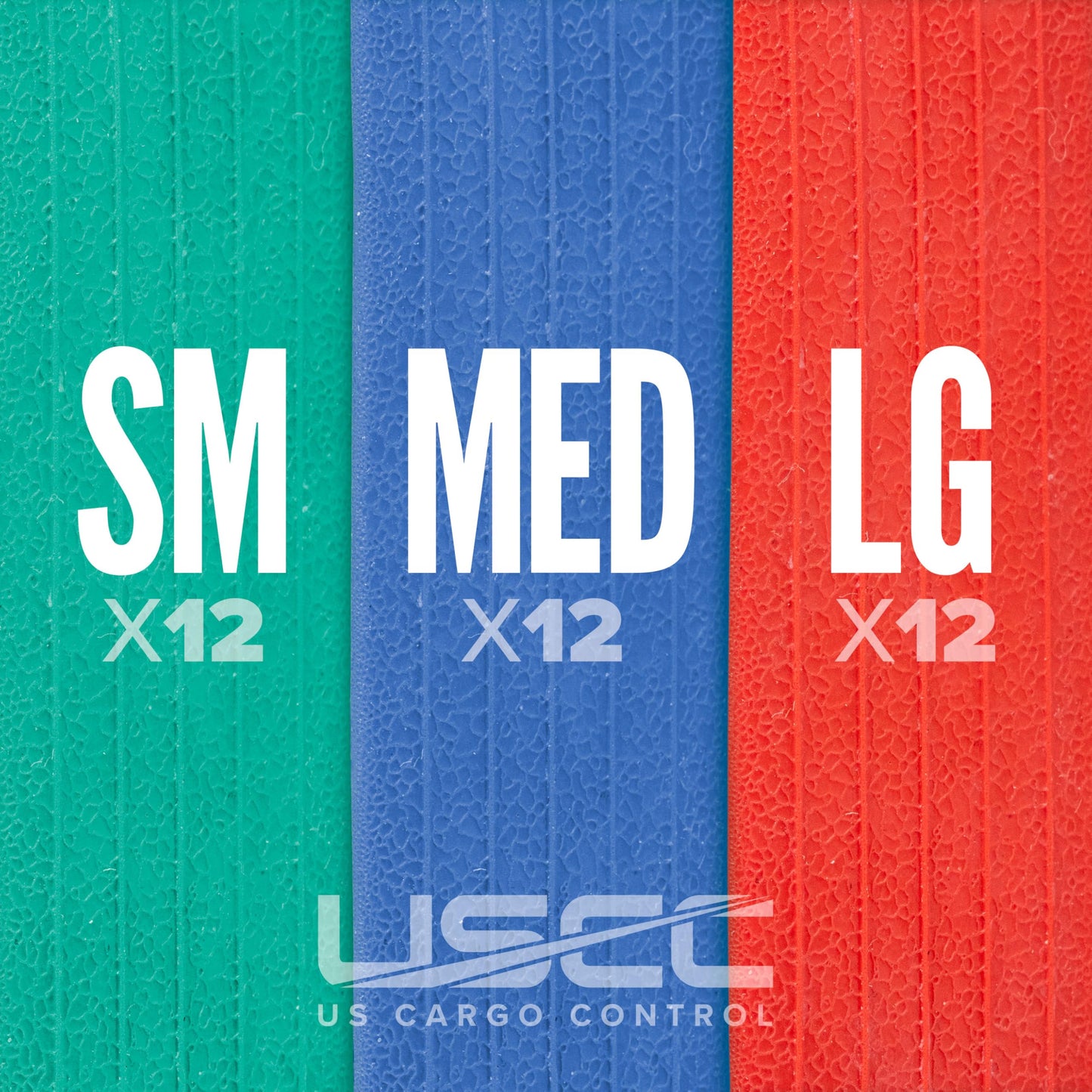 US Cargo Control Large Rubber Moving Bands, Variety Pack of 30", 36", and 42" Lengths - 12 Bands of Each Size, Extra Strength Moving Rubber Bands for Furniture, Moving Blankets, and Pallets