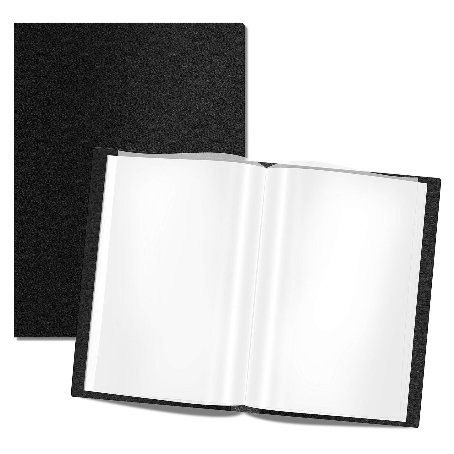 Presentation Book 40 Clear Pockets Sleeves Protectors Art Portfolio Clear Book for Artwork, Report Sheet, Letter (Can Accommodate 24.2 X 18.4inch)