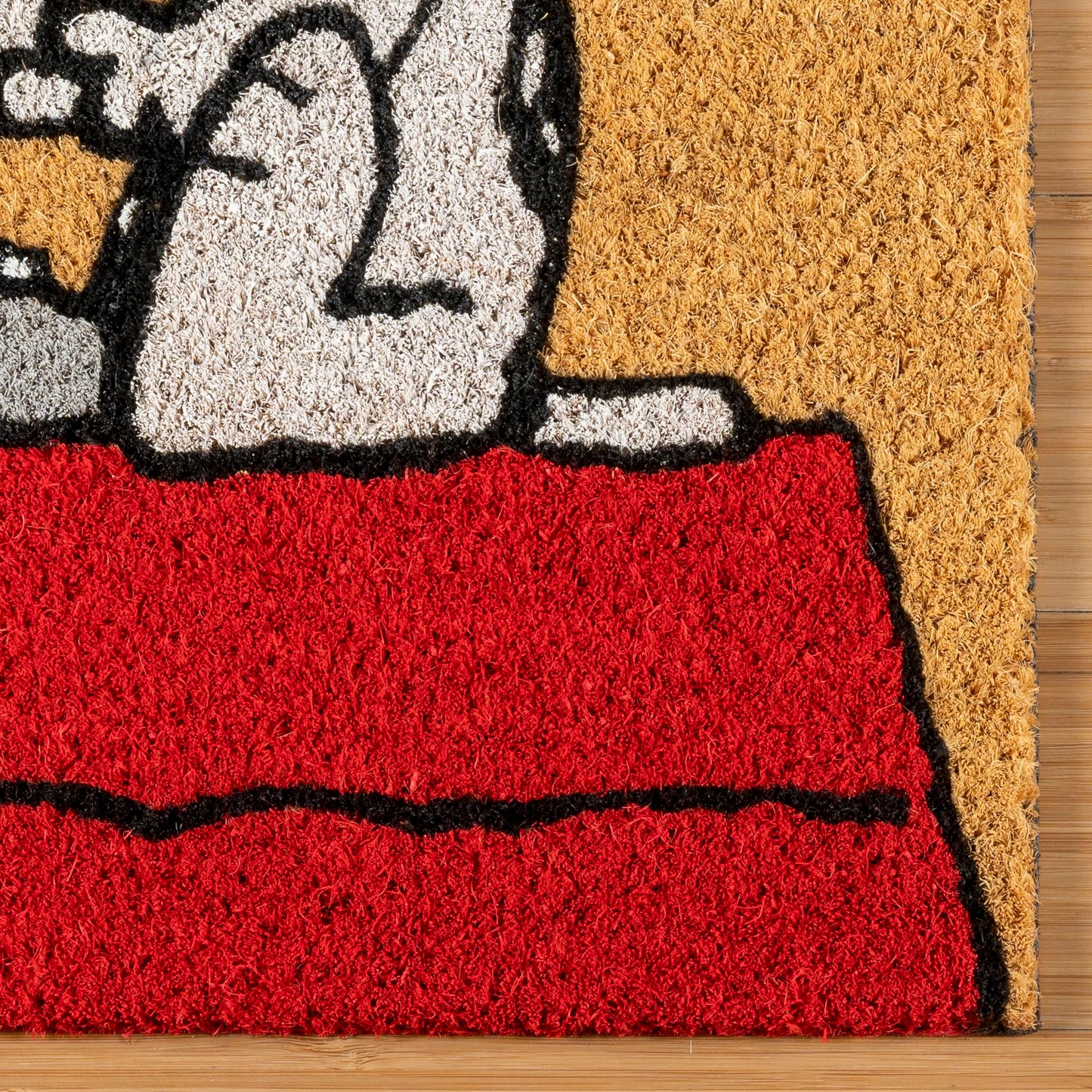 Gertmenian Peanuts Snoopy Coir Doormat - 2x3 Welcome Mat (2-Pack), Ideal for High Traffic Areas in Front Door, Garage, Entryway - Welcome, 80022
