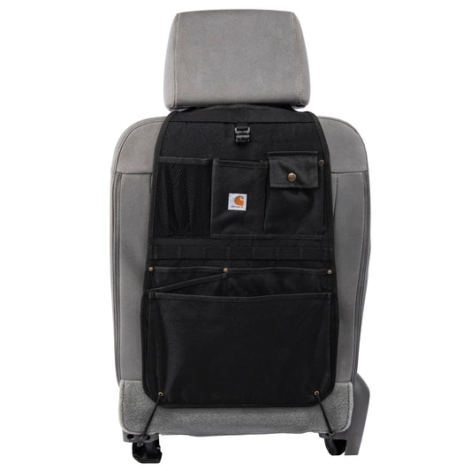 Carhartt Universal Nylon Duck Automotive Seat Back Organizer, Organization for Work and Kids, Black