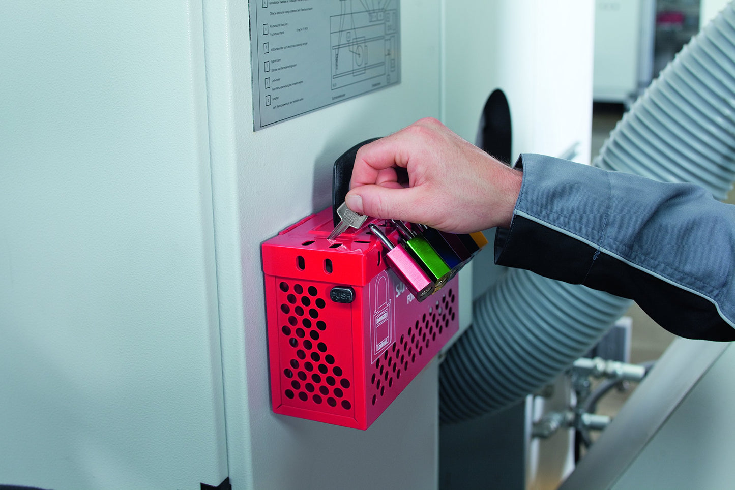 ABUS Green 72/40 Lockout Tagout Padlock w/ 1" Shackle, 12 Pack, Keyed Alike, 12 Padlocks with 24 Keys