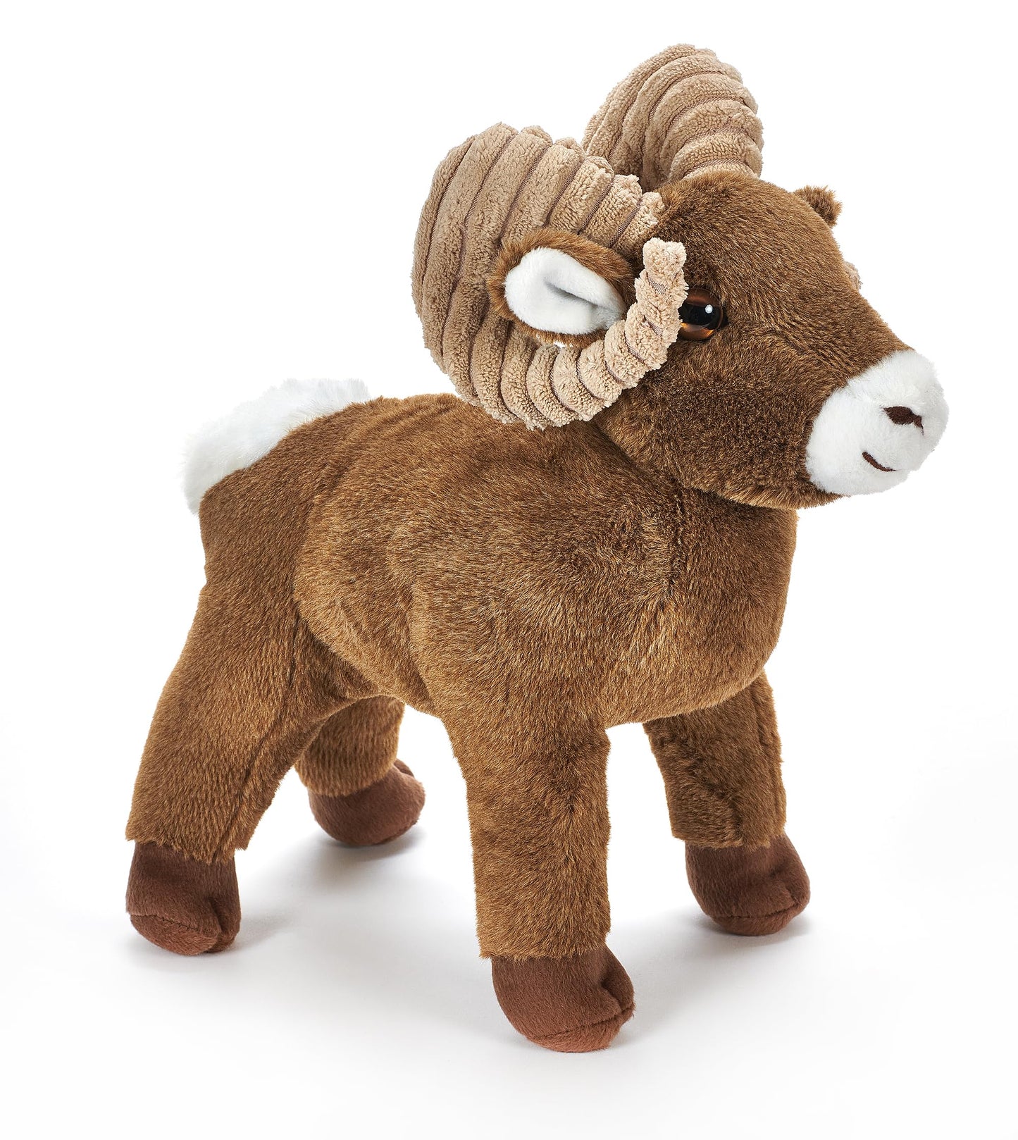 The Petting Zoo Big Horn Sheep Stuffed Animal Plushie, Gifts for Kids, Wild Onez Zoo Animals, Sheep Plush Toy, 12 inches