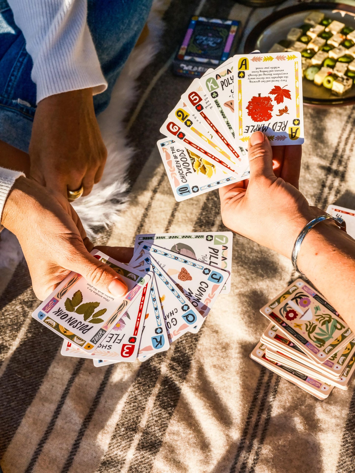 Wild Card Series Trilogy Set | 3 Botanical Playing Card Decks — Wild Remedies, Forest Feast & Woodland Treasures | Learn Nature as You Play | Hand-Illustrated | Includes 20 Classic Games Booklet