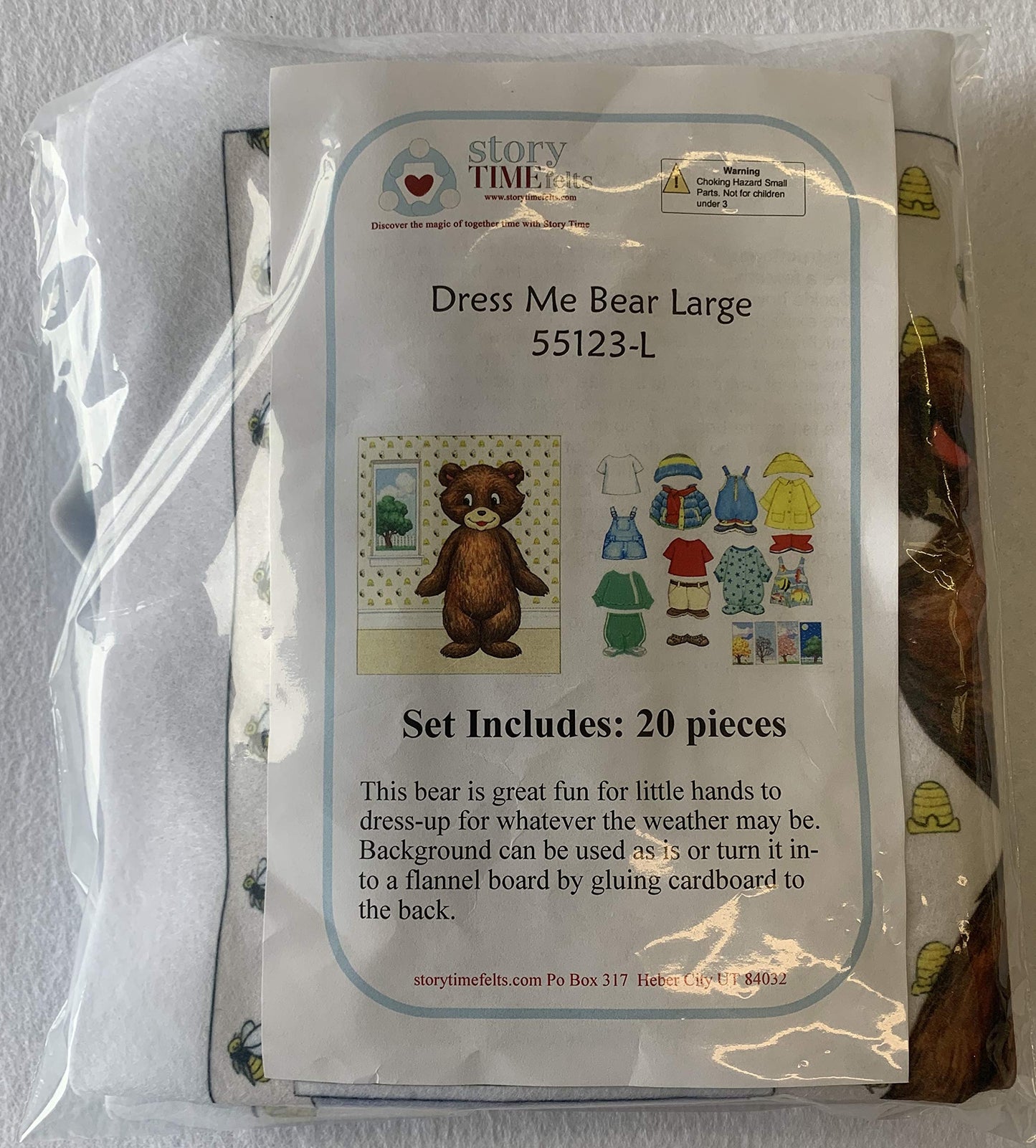 (Large precut cover) - Story Time Felts Dress Me Weather Bear Precut (Large precut Cover)