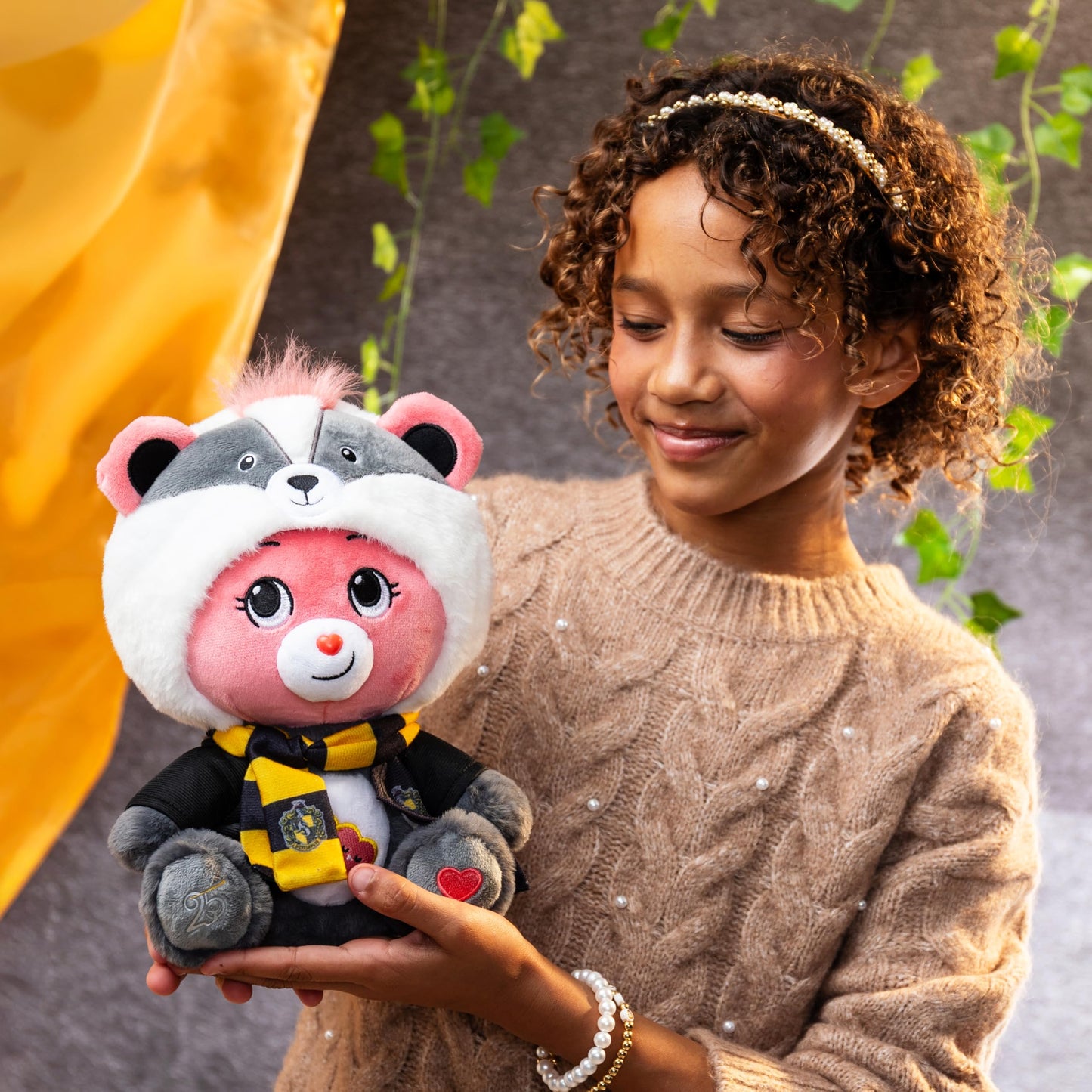 Harry Potter x Care Bears - Hufflepuff House Love-a-Lot Bear 12" Plush