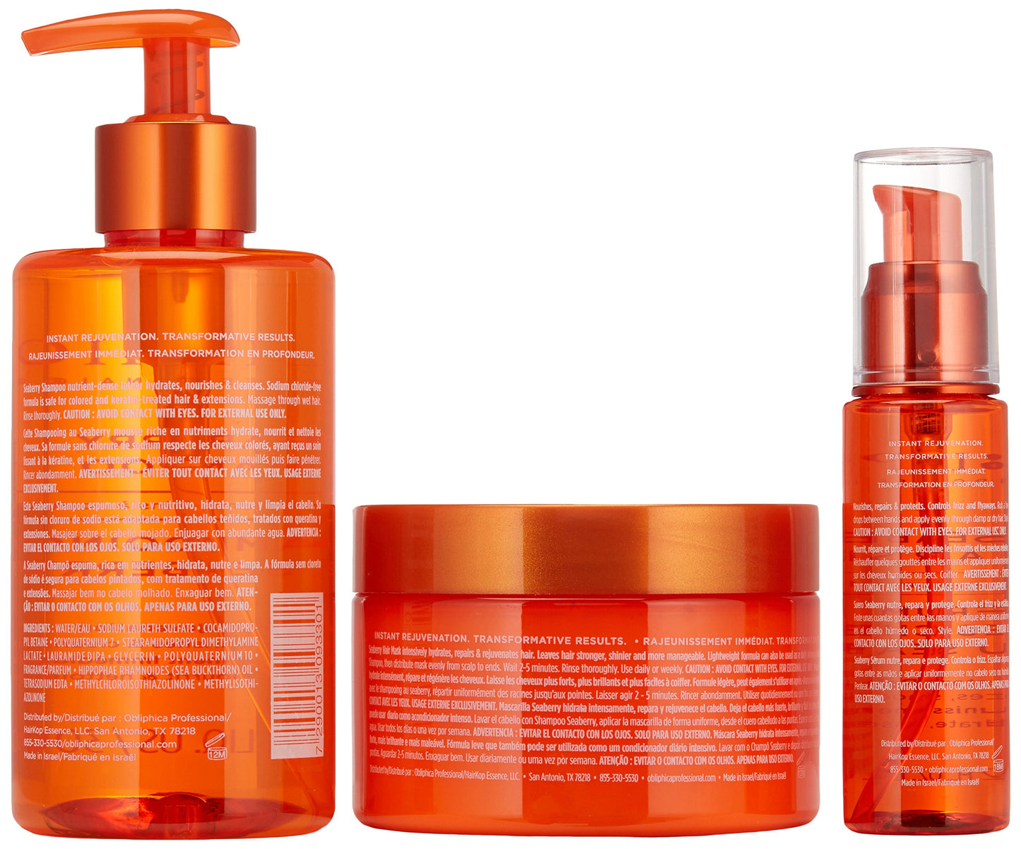 Obliphica Expect Perfection Volume & Body Seaberry Collection Set - Elevate Your Haircare Experience with Luxurious Volumizing and Bodifying Formulas for Beautifully Enhanced Hair