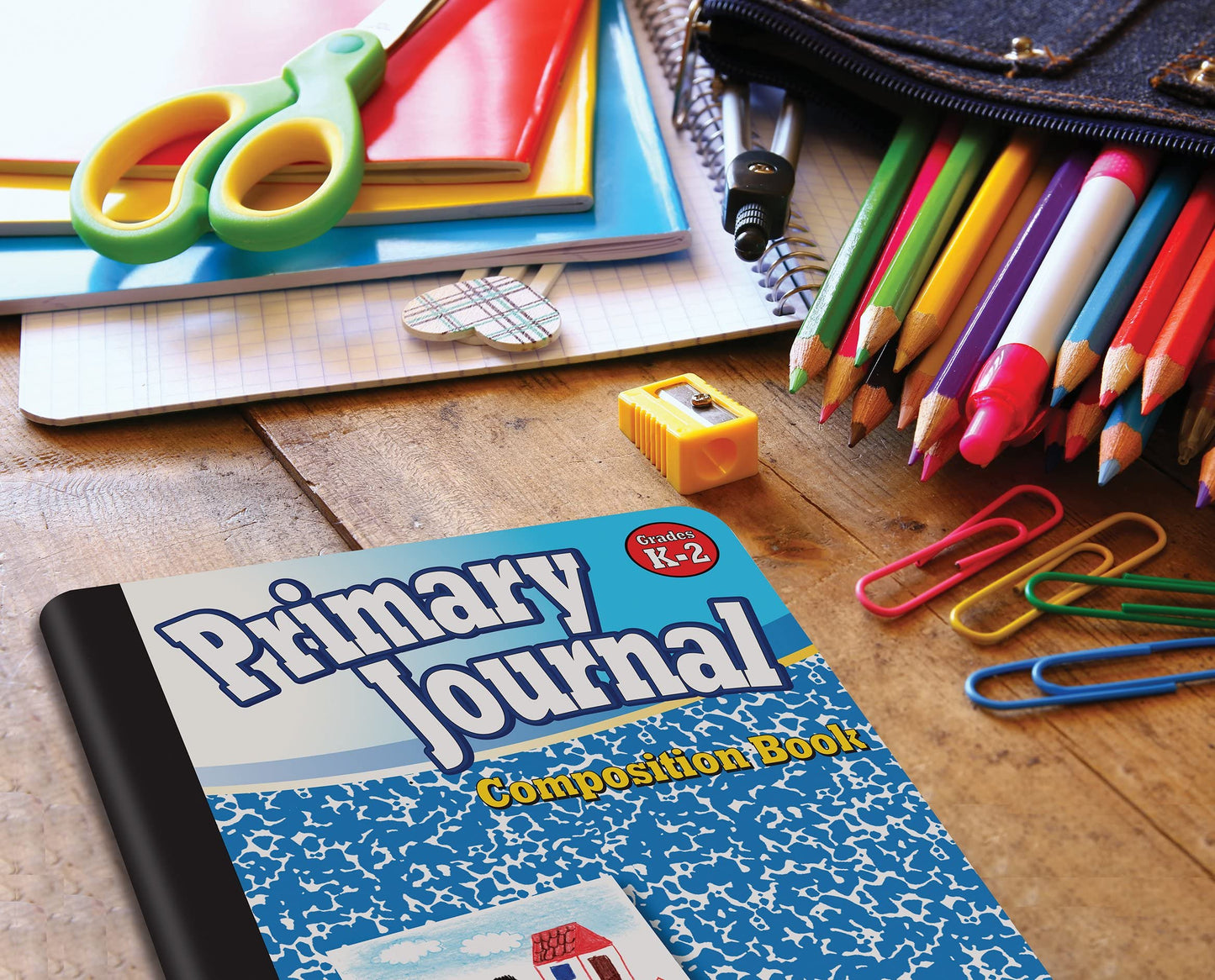 Better Office Products Primary Journals, Hardcover Kindergarten Journal & Kindergarten Composition Notebook, Grades K-2 Primary Composition Book with Picture Space, 100 Sheets