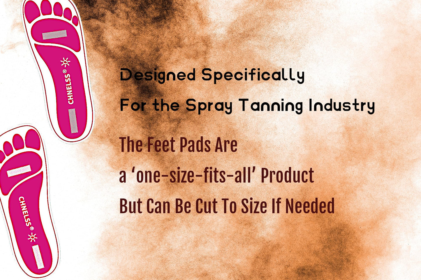Pink 120Pairs(240Feets)Disposable Spray Tanning Feet Pads for Hygienic Foot Protectors,Comfortable & Hygienic Spray Tan Pads Feet-Specifically for the Spray Tanning Industry or Salon,One Size-Non Slip