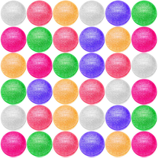 84 Pcs Glitter Bouncy Balls for Kids Party Favors, 6 Colors Rubber Bounce Balls Bulk 45 mm ICY Large Hi Bounce Balls Assorted Colorful High Bouncing Ball for Boys Gilrs Birthday Carnival Prizes