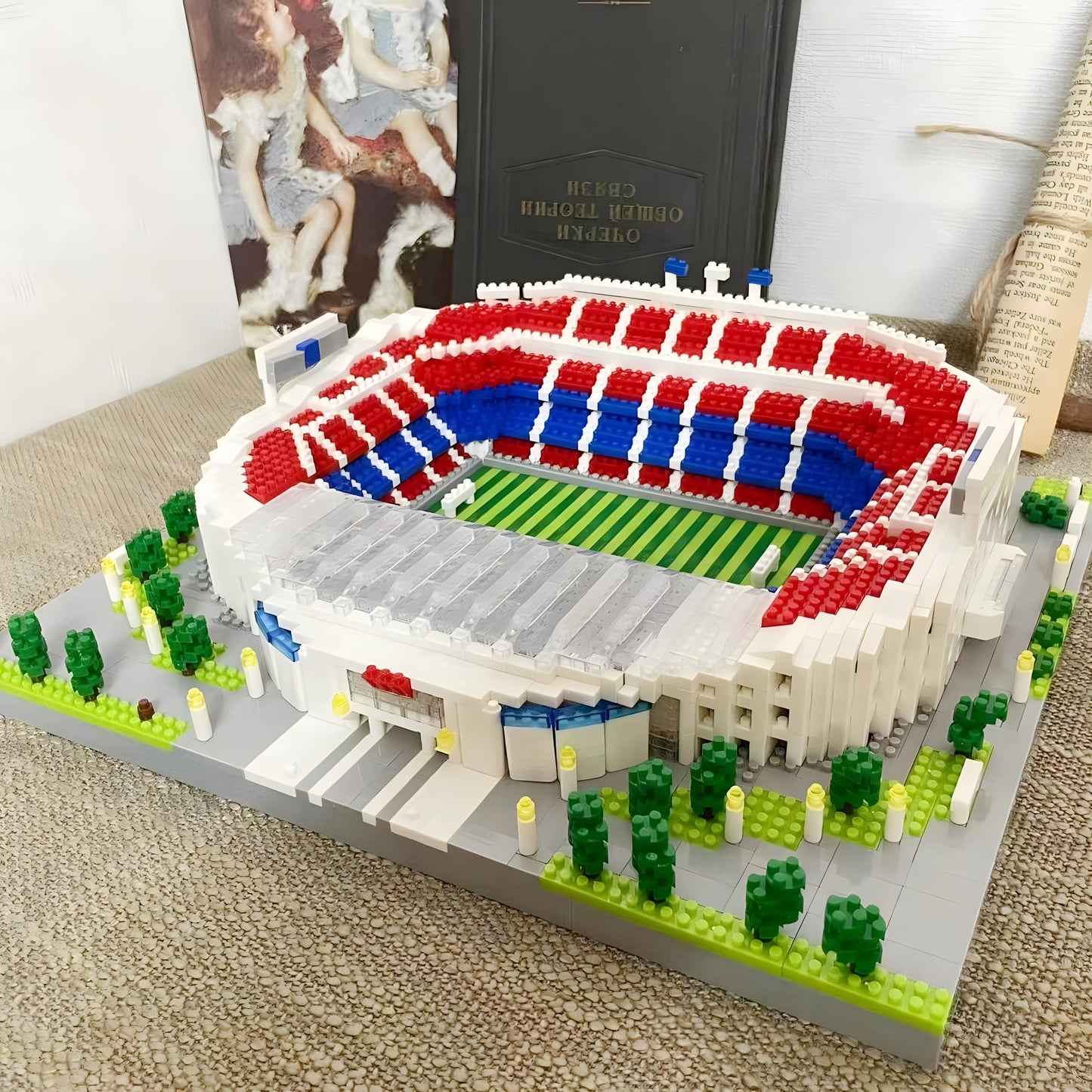 CAXIMSY Soccer Stadium Building Blocks Sets Toys Football Architecture Model Kits Gifts for Adults Kids Boys 3500+Pieces