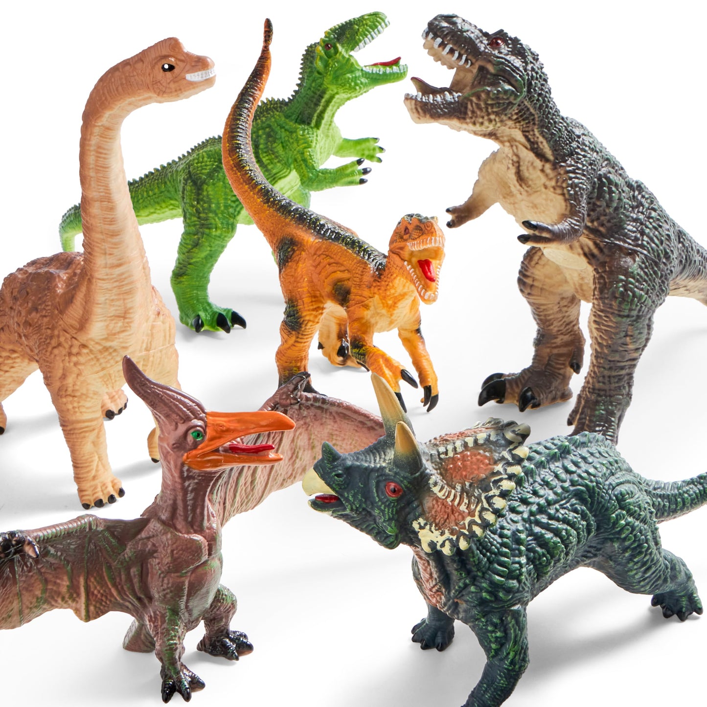 JOYIN - 6 Pack Big Soft Dinosaur Toys