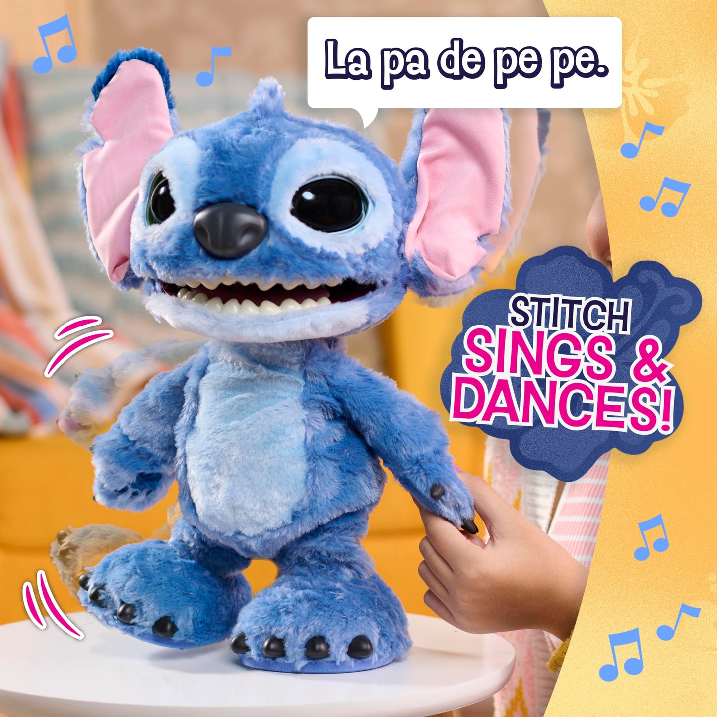 Stitch Live Action Feature Plush, Kids Toys for Ages 3 Up, Gifts and Presents