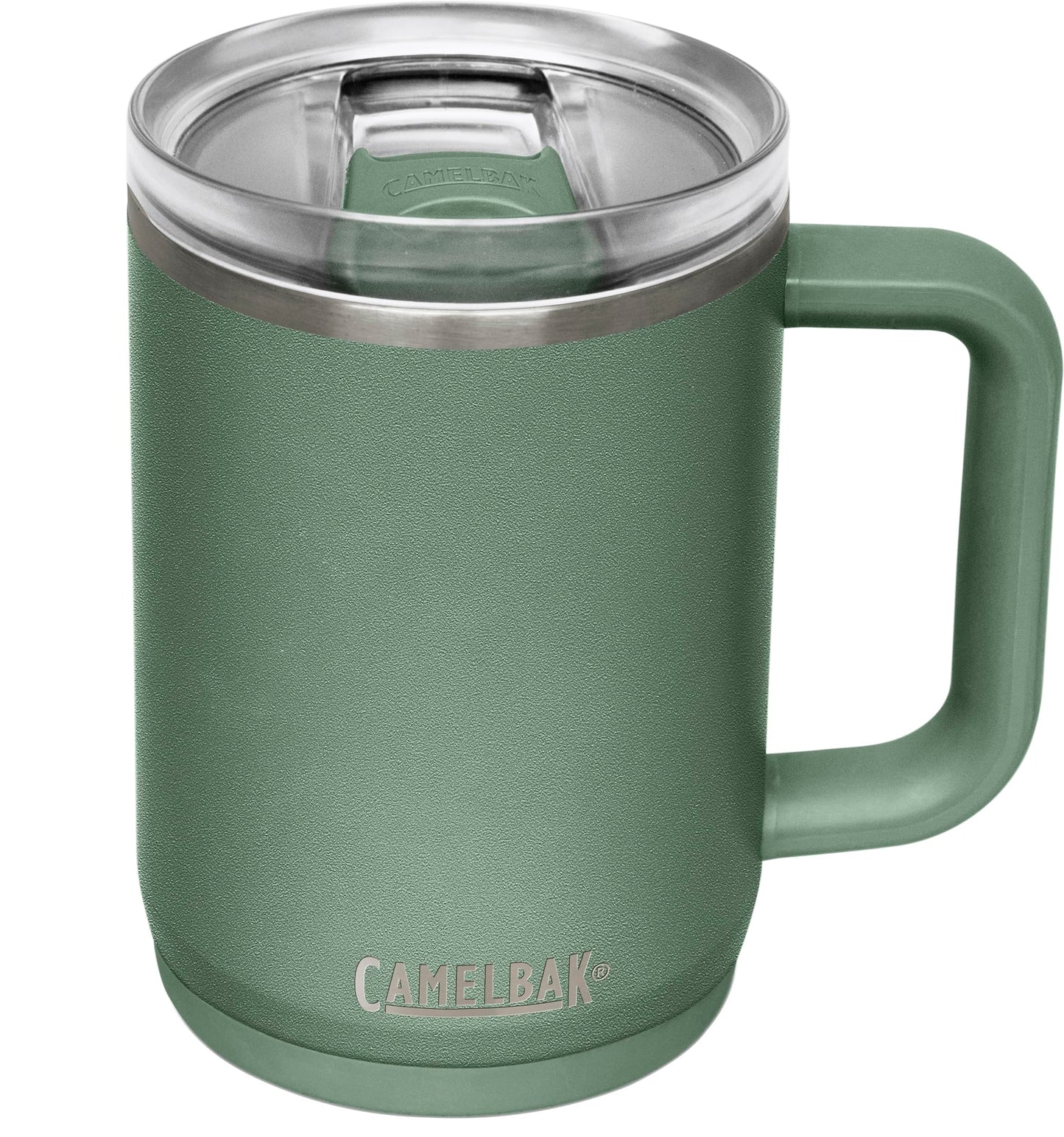 CamelBak Thrive Insulated Stainless Steel Mug, Leak Resistant Design for Hot and Cold Drinks and Everyday Travel, 16oz, Moss
