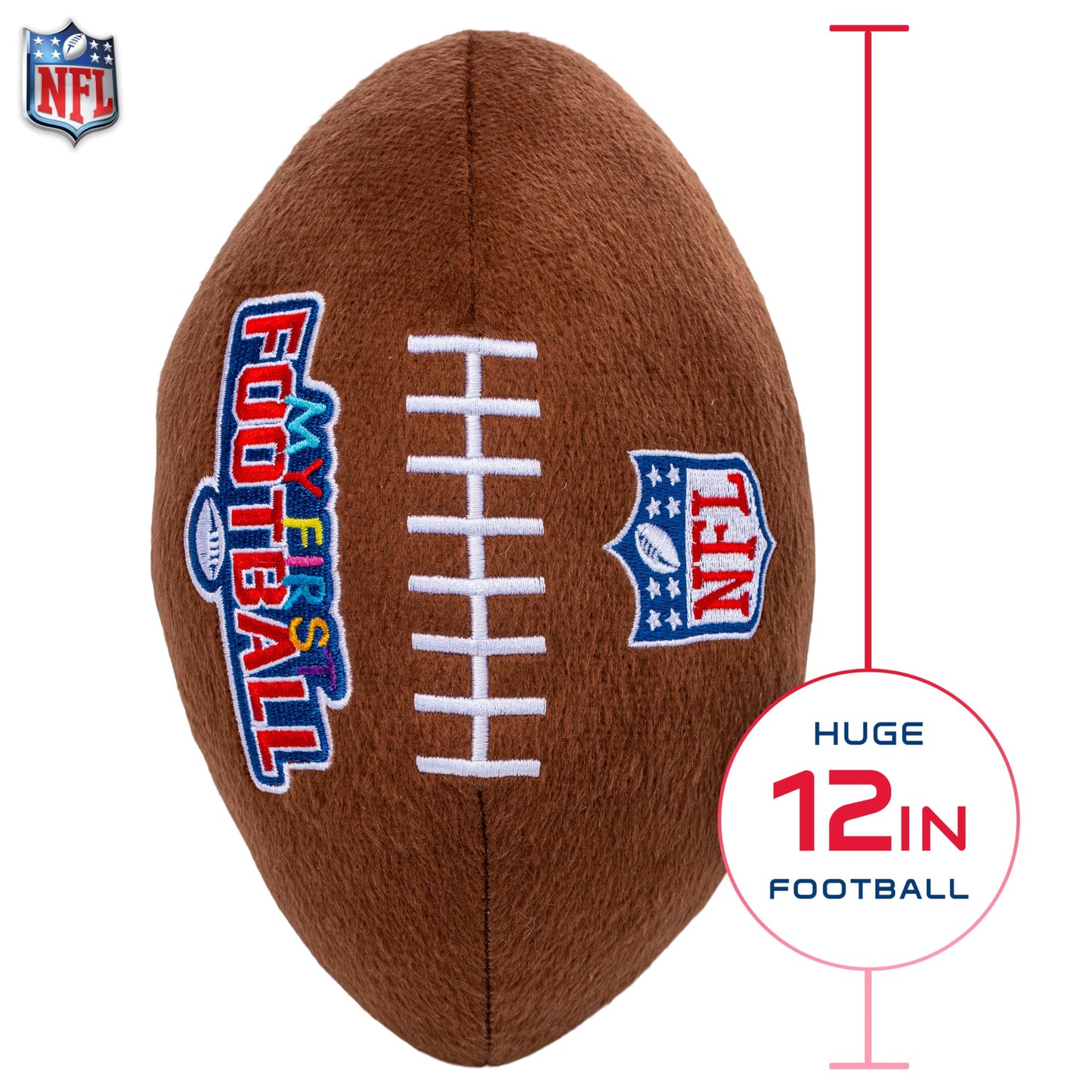 Franklin Sports Kids Soft Plush NFL MyFirst Football Stuffed Toy + Pillow - Fun Kids Toy + Room Decoration - 12"