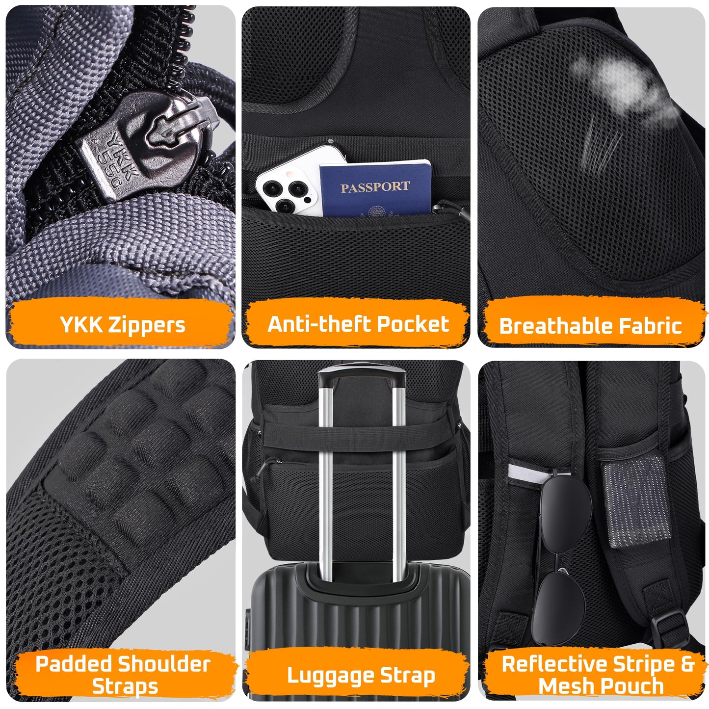 DEYACE Lunch Box Backpack for Men, Tactical Cooler Backpack with Laptop Compartment Leakproof RFID Lunchbox Bag for Work
