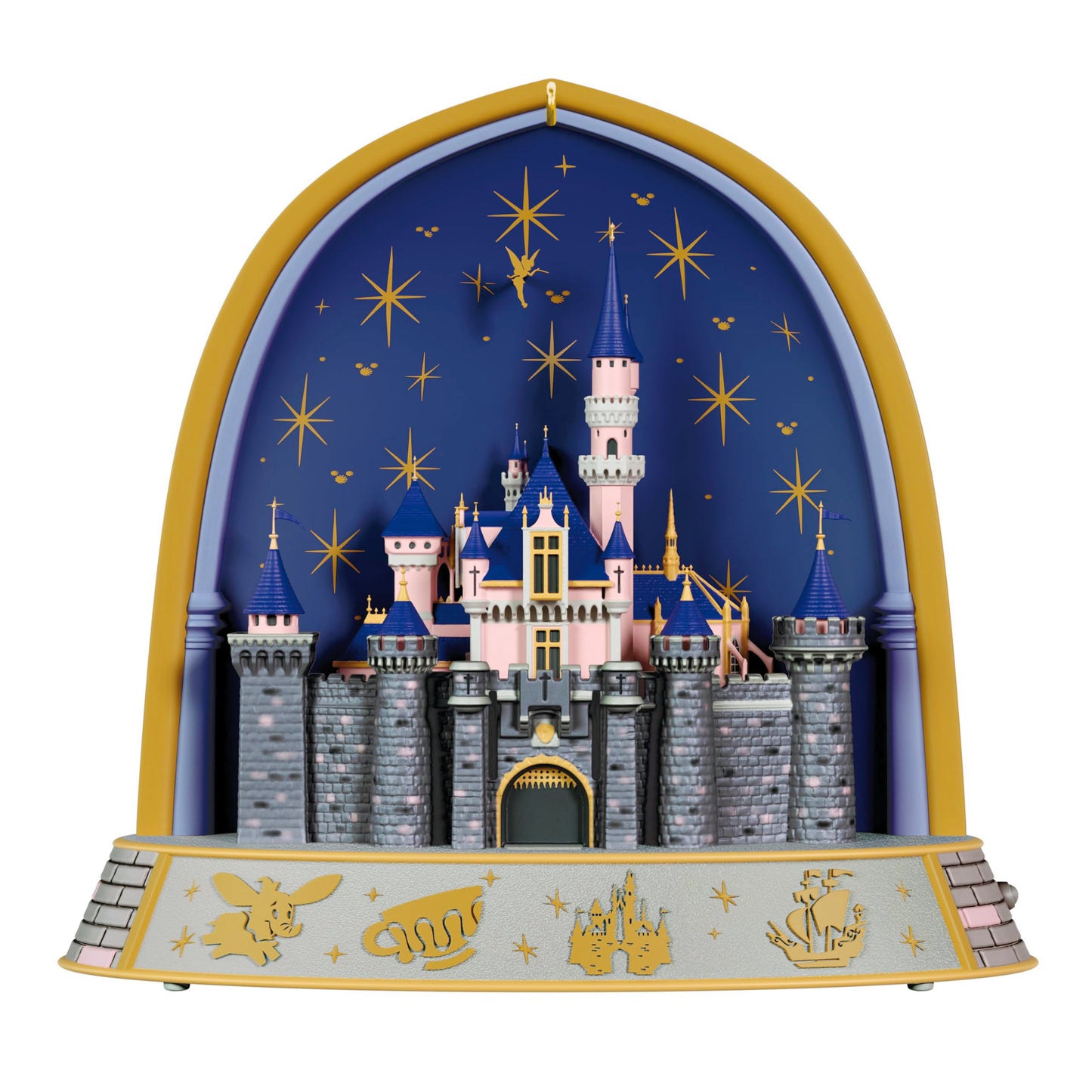 Hallmark Keepsake Disney Christmas Ornament, Disneyland 70th Anniversary A Magical Celebration Musical with Light, Gifts for Disney Fans